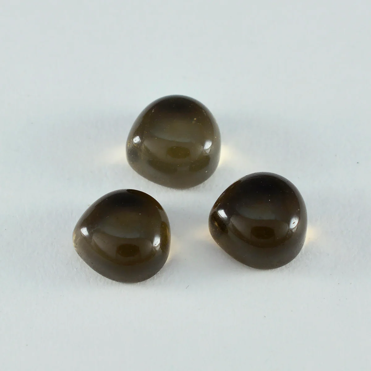 Smoky Quartz 1PC Large 10x10 MM Heart Cabochon Brown Pure semi Precious Loose Gems - Image 3