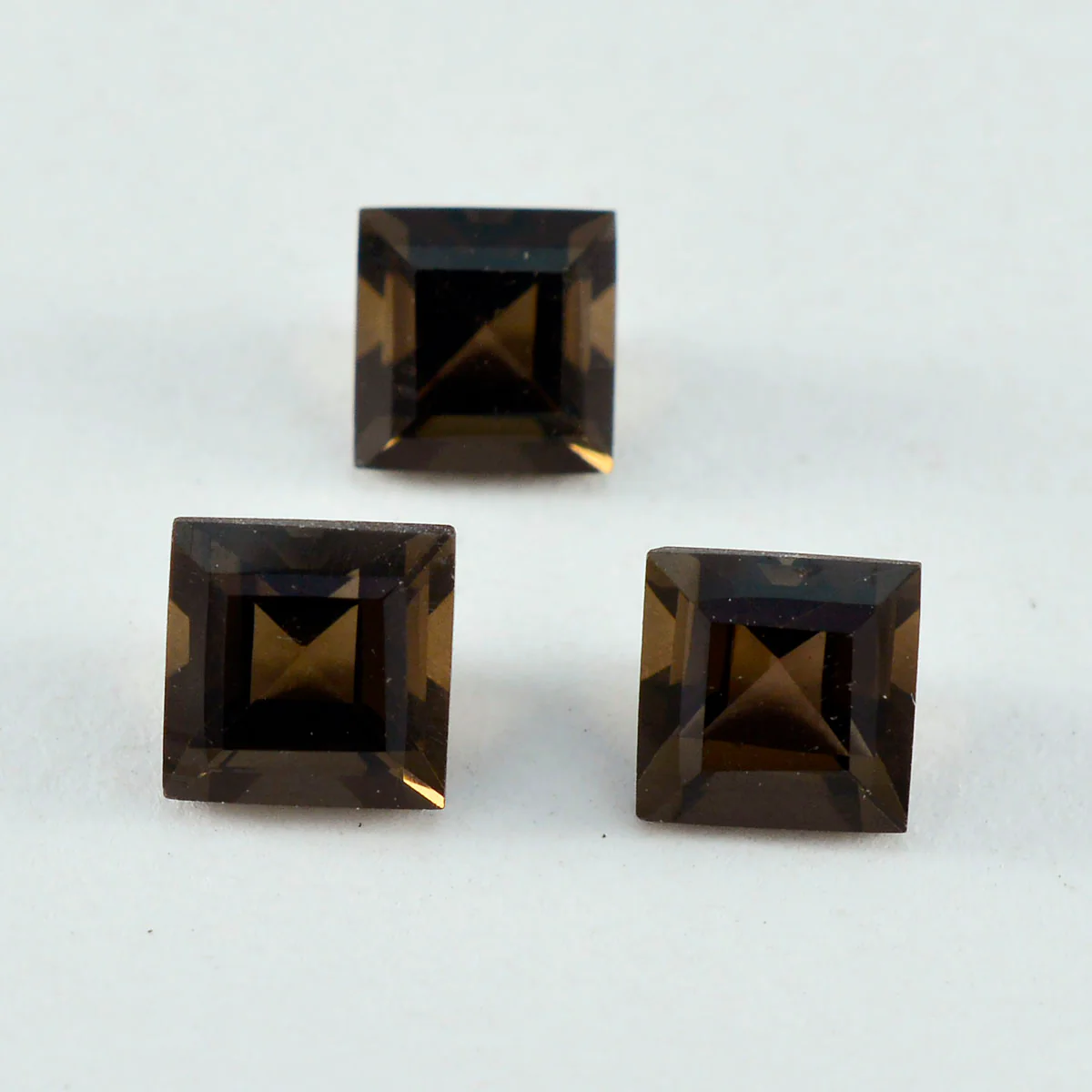 Smoky Quartz 1PC Large 11x11 MM Square Faceted Brown Fine Semi Precious Gems