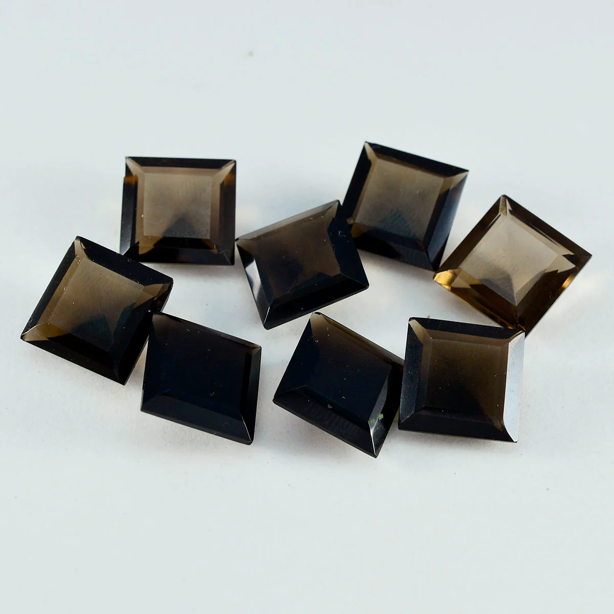Smoky Quartz 1PC Large 12x12 MM Square Faceted Brown High-Quality Semi Precious Loose Gems - Image 4