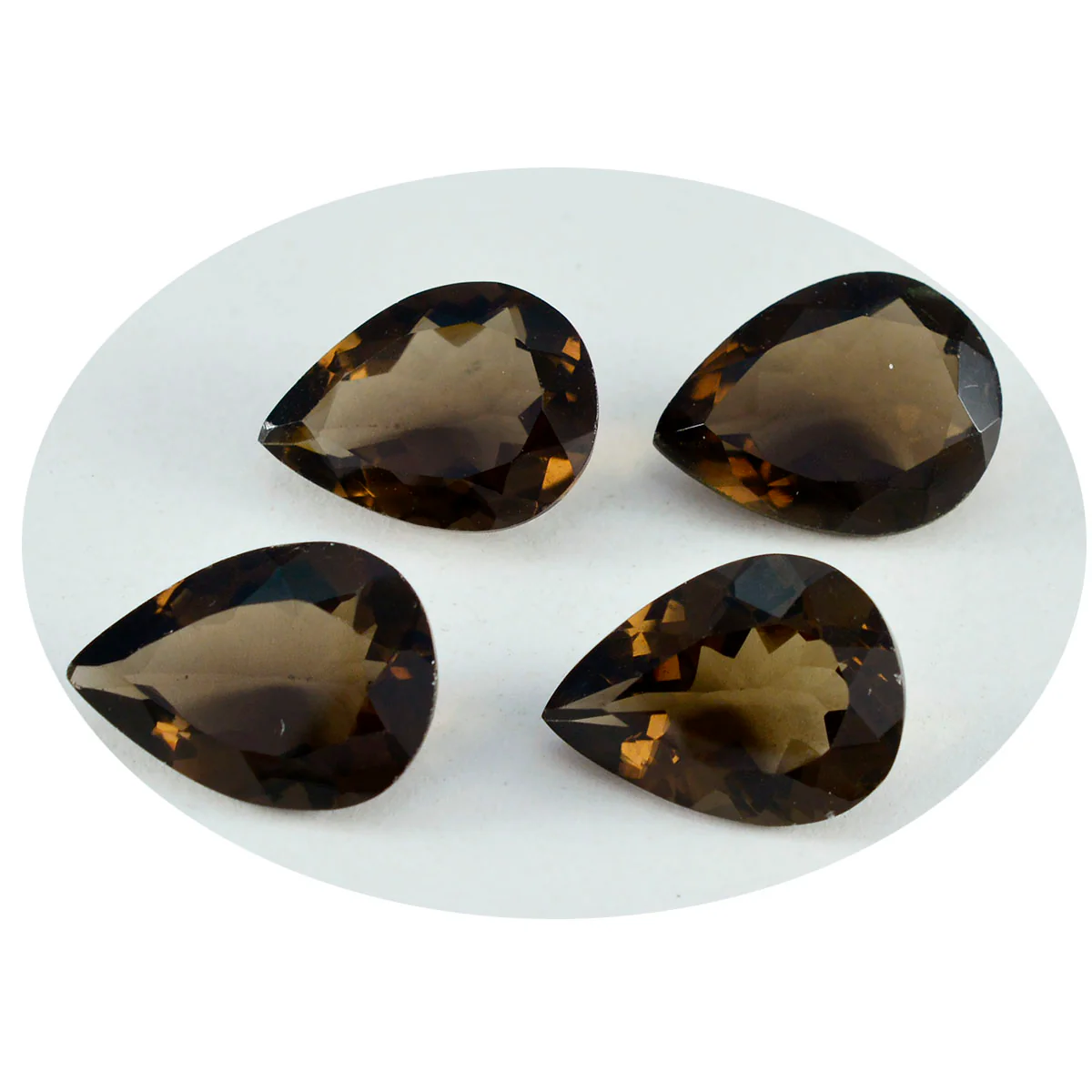 Smoky Quartz 1PC Large 9x11 MM Pear Faceted Brown Fine Semi Precious Loose Gemstone - Image 2