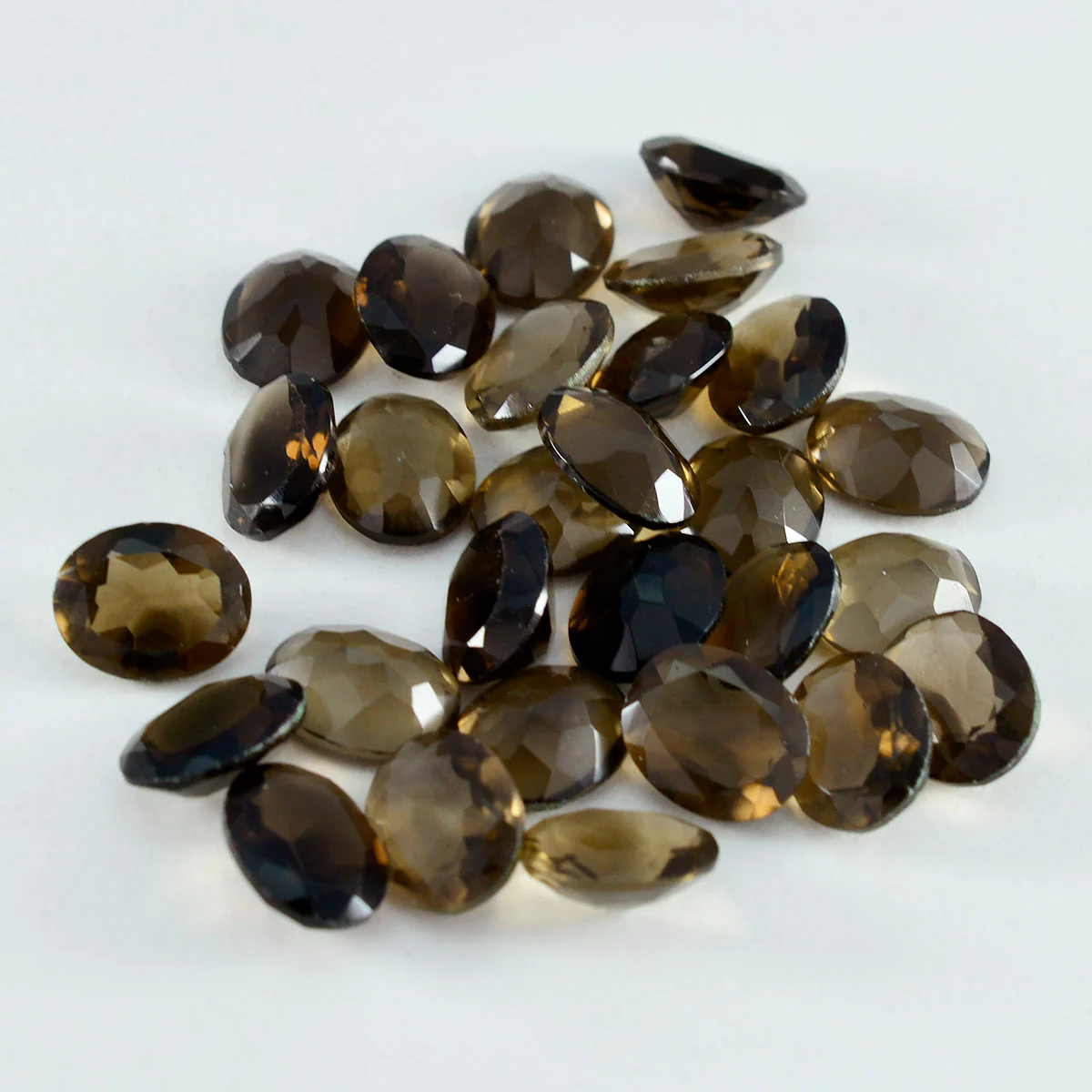 Smoky Quartz 1PC Medium 7x10 MM Oval Faceted Brown Natural Semi Precious Loose Gemstone - Image 4