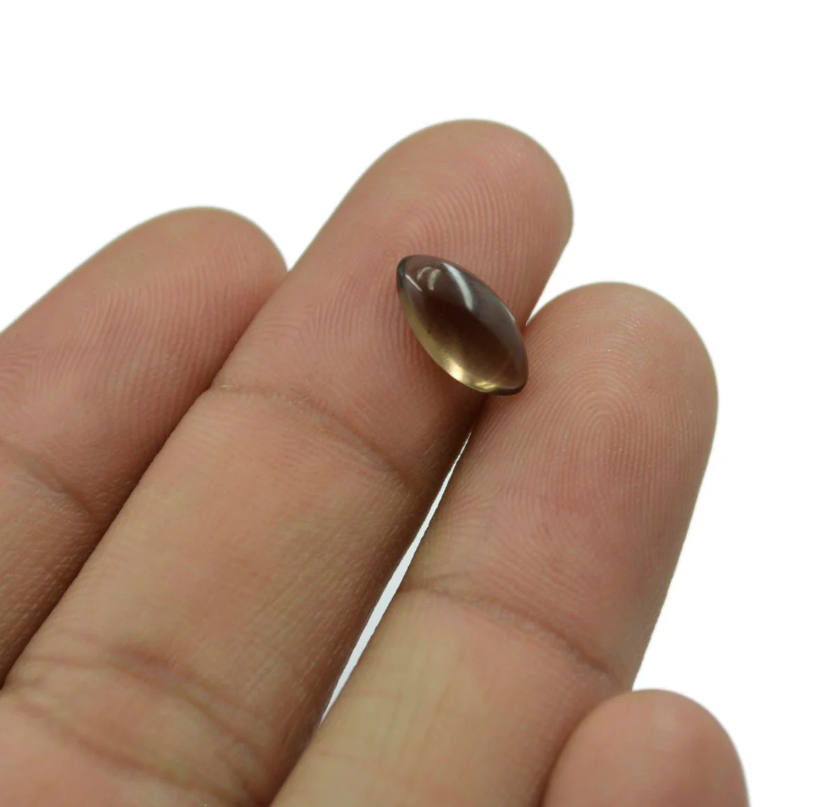 Smoky Quartz 1PC Medium 7x14 MM Marquise Cabochon Brown Polished semi Precious Precious Gemstone - Image 3