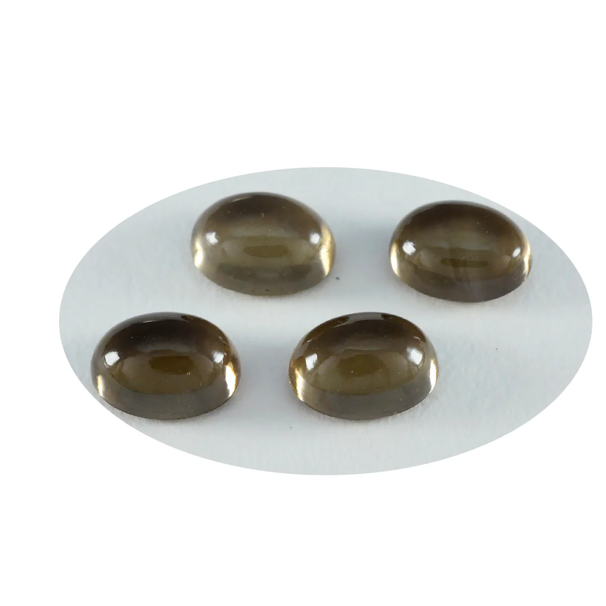 Smoky Quartz 1PC Medium 8x10 MM Oval Cabochon Brown Sparkling semi Precious Loose Gemstone - Image 3