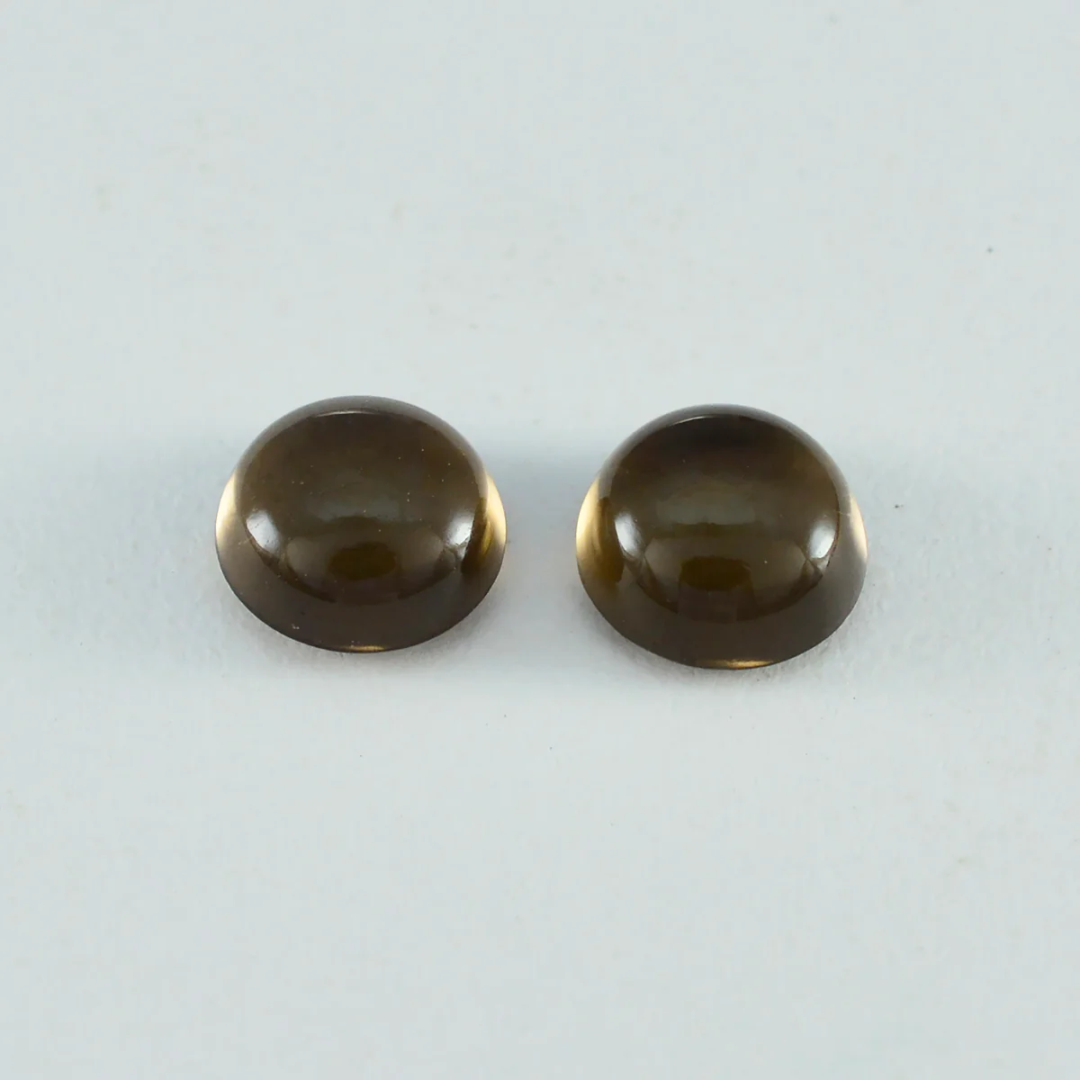 Smoky Quartz 1PC Medium 9x9 MM Round Cabochon Brown Genuine semi Precious Precious Gemstone - Image 4
