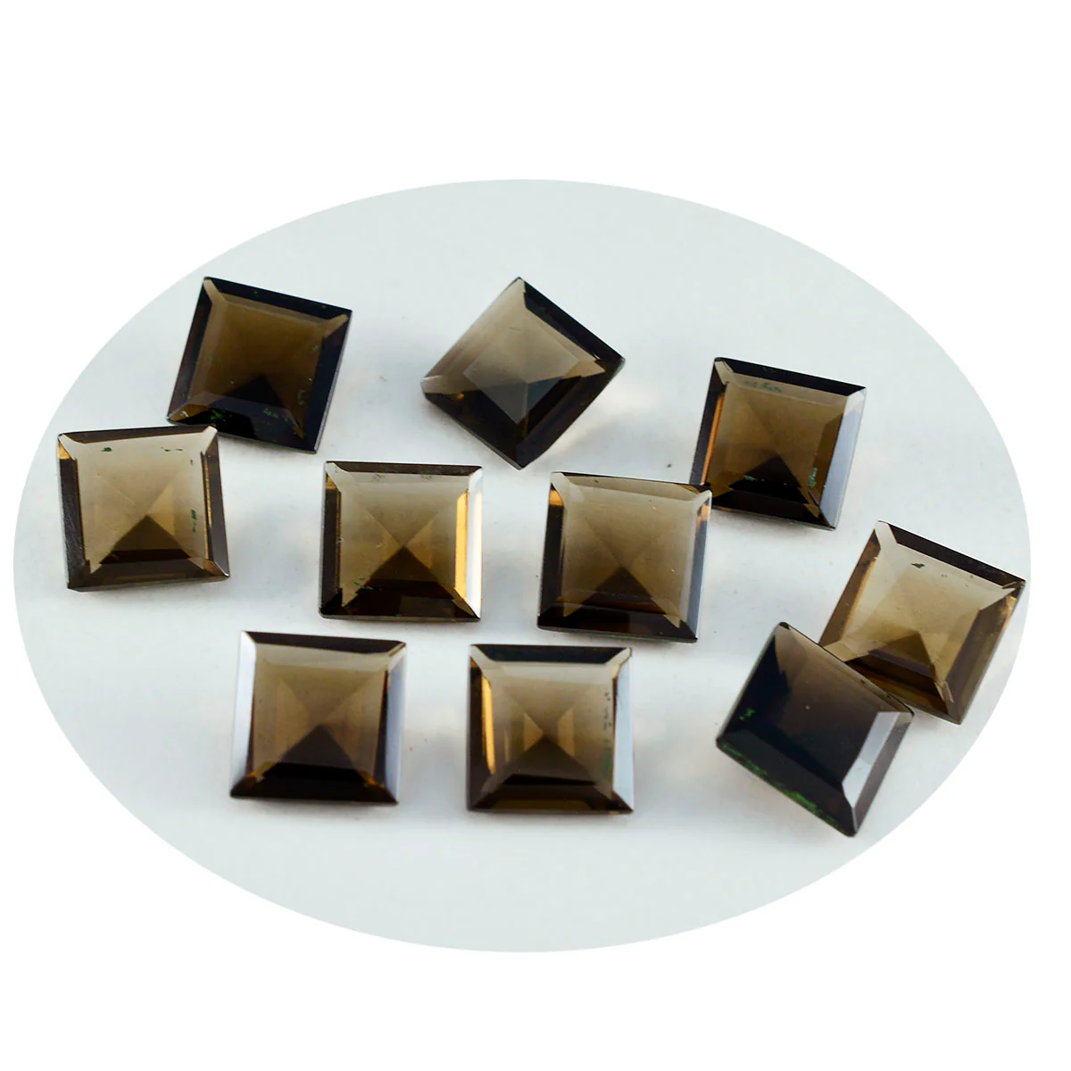Smoky Quartz 1PC Small 7x7 MM Square Faceted Brown Splendid Semi Precious Gems - Image 2