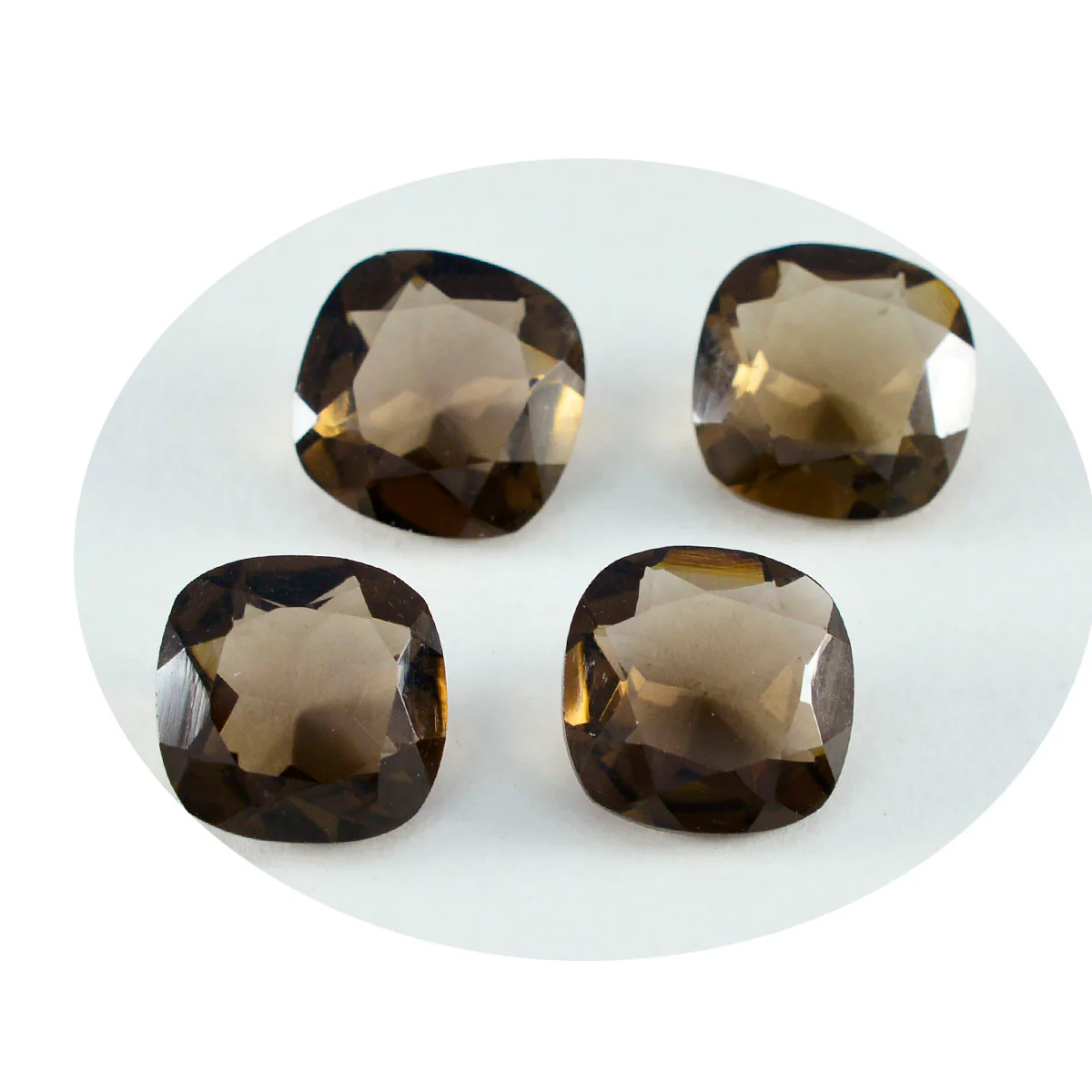 Smoky Quartz 1PC Small 8x8 MM Cushion Faceted Brown Luster Semi Precious Loose Gems - Image 2