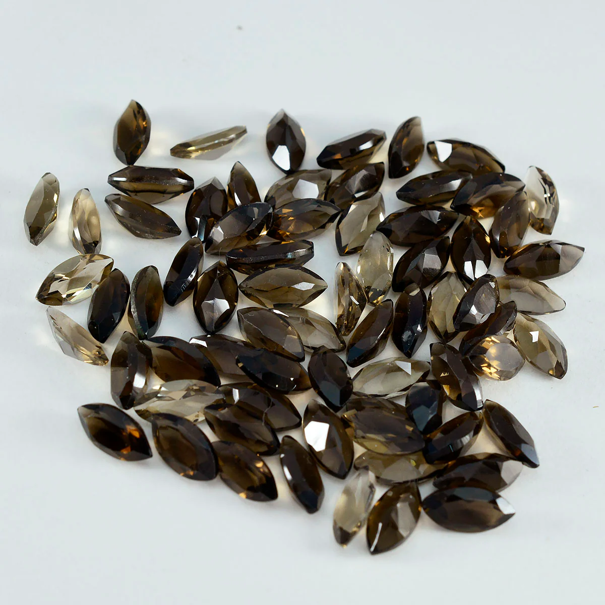 Smoky Quartz 1PC Tiny 3x6 MM Marquise Faceted Brown Splendid Semi Precious Gems - Image 2