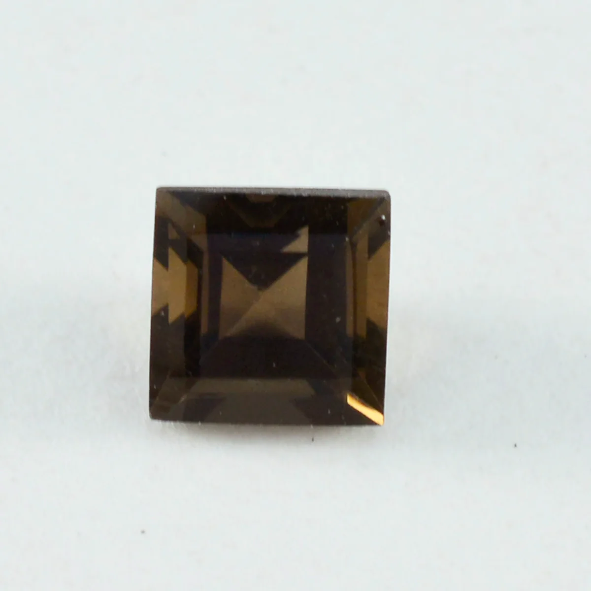 Smoky Quartz 1PC Tiny 5x5 MM Square Faceted Brown Sparkling Semi Precious Loose Gemstone - Image 3