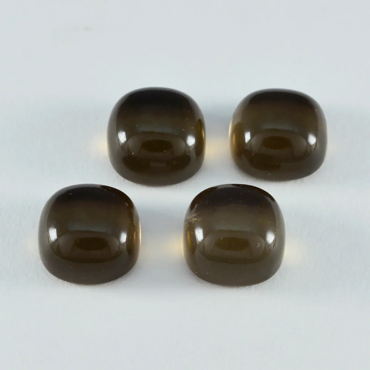 Smoky Quartz 1PC Tiny 6x6 MM Cushion Cabochon Brown Fiery semi Precious Loose Gemstone - Image 3