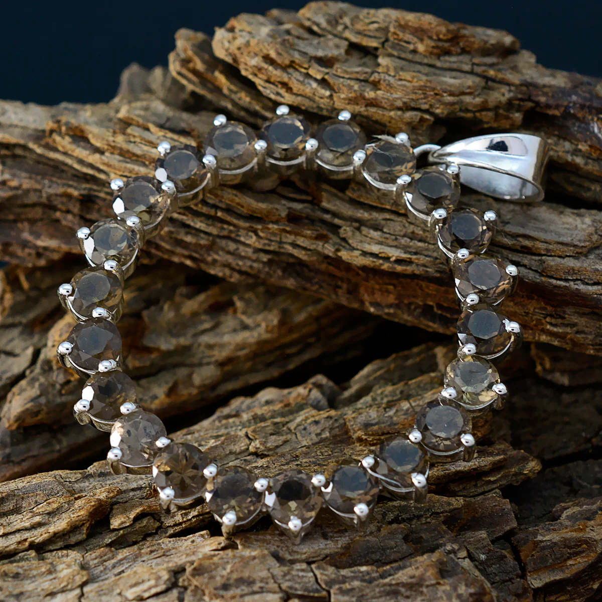 Smoky Quartz Essential Latin American 92.5 Silver multiple Julieta Romantic Brown Pendant Jewellery - Image 2