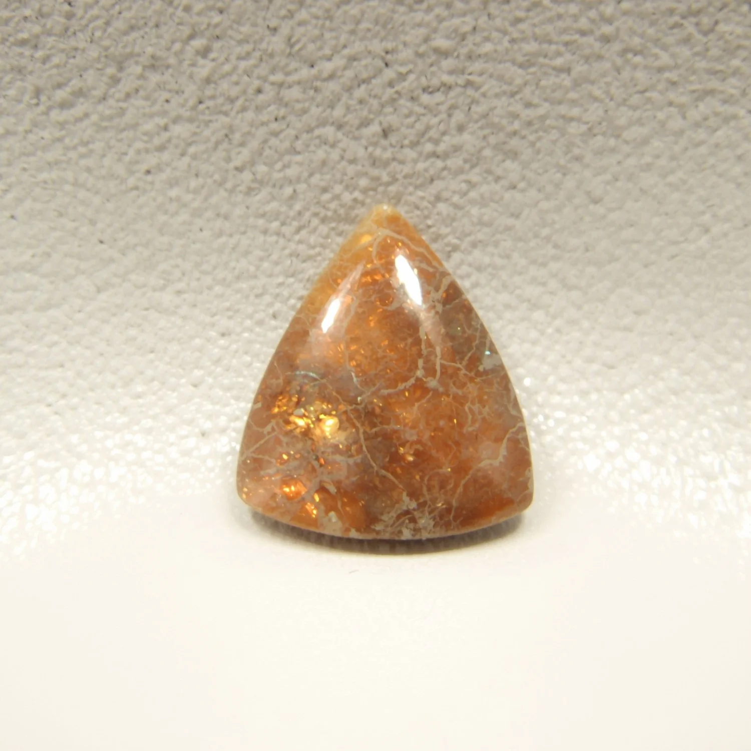 Sun Stone 1PC Large 11x11 MM Triangle Cabochon Blue Fiery semi Precious Gems