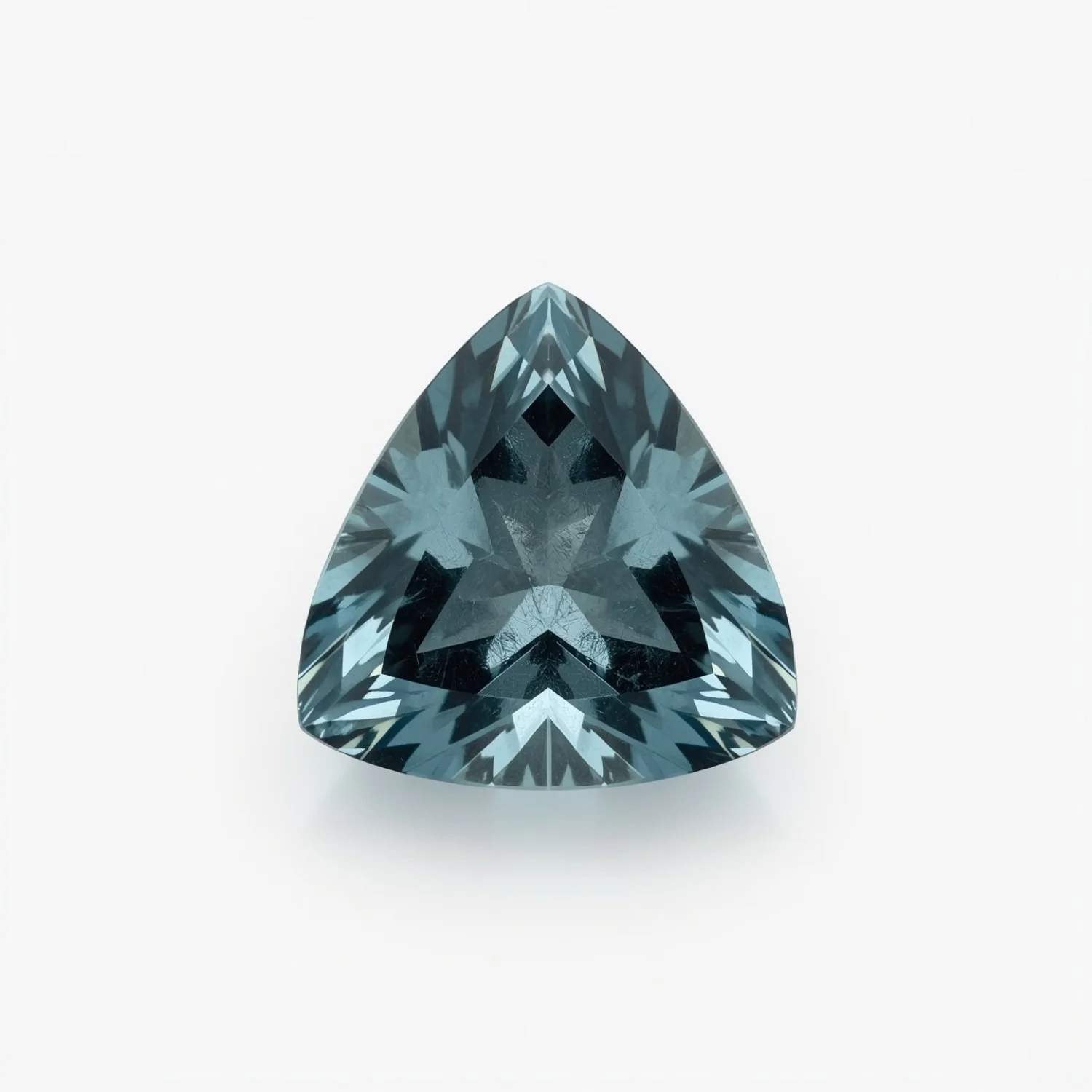 Swiss Blue Topaz 10PC Tiny 3x3 MM Triangle Faceted Blue Fiery Semi Precious Loose Gemstone - Image 2