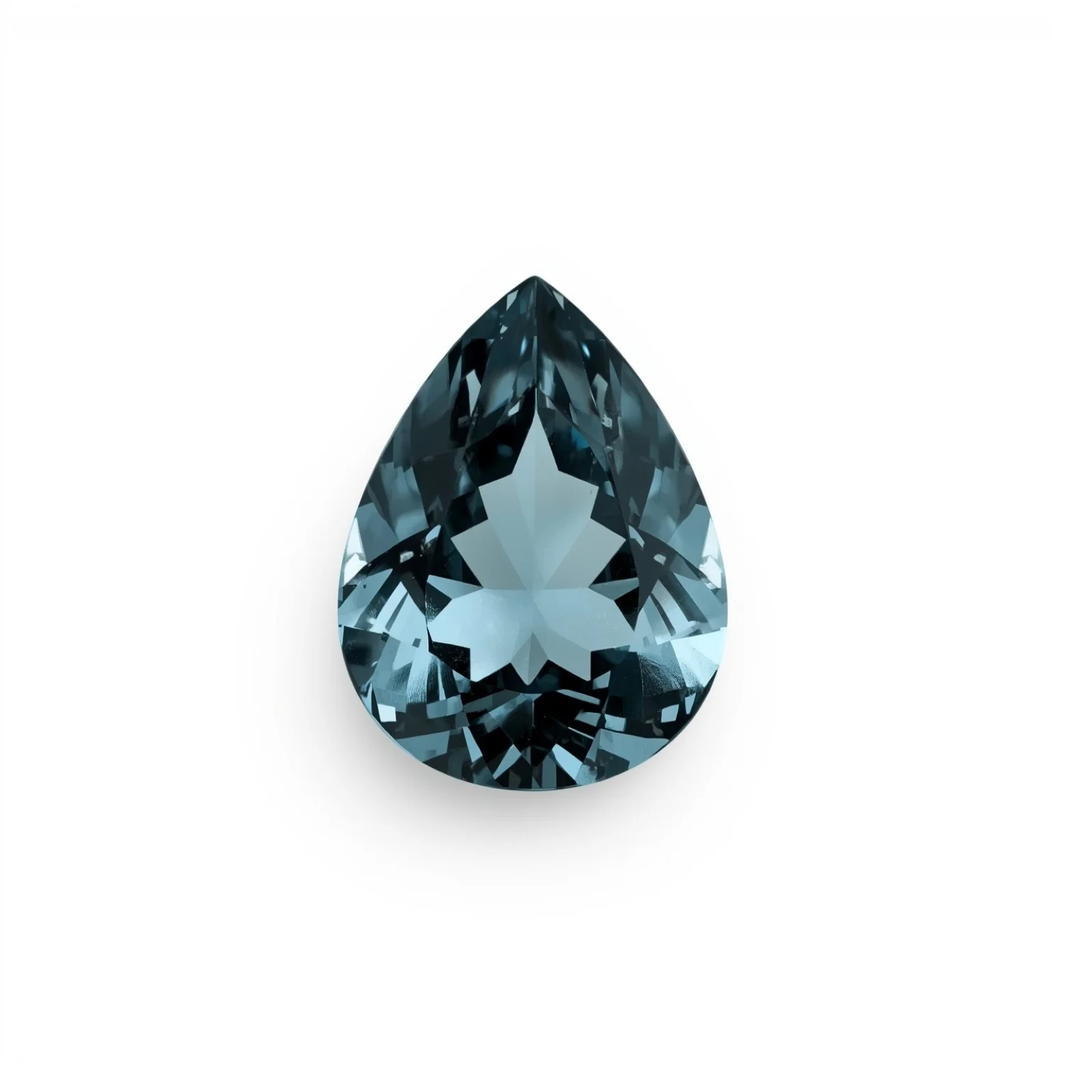 Swiss Blue Topaz 1PC Large 8x12 MM Pear Faceted Blue Natural Semi Precious Loose Gemstone