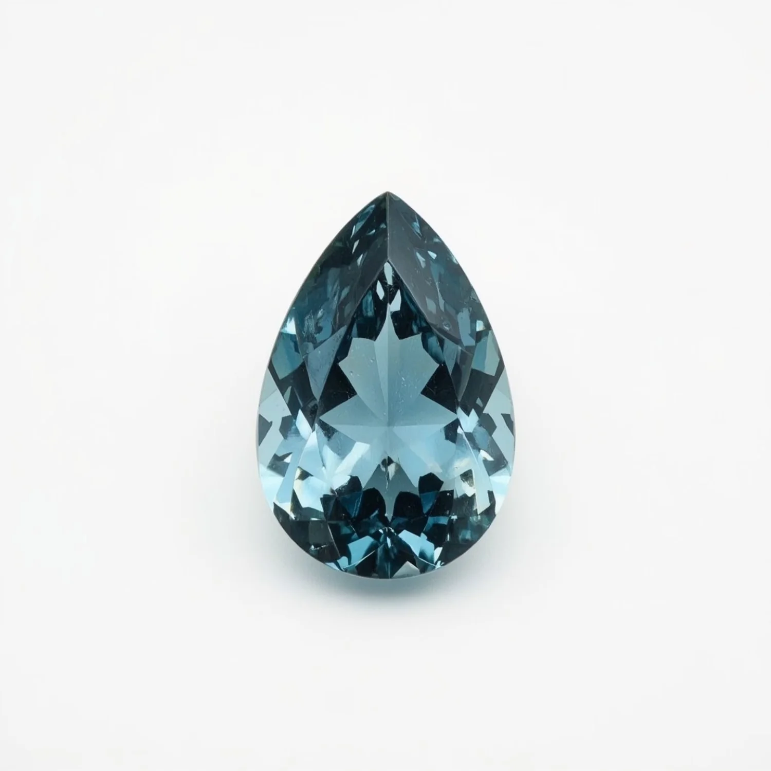 Swiss Blue Topaz 1PC Medium 8x10 MM Pear Faceted Blue Fine Semi Precious Gems
