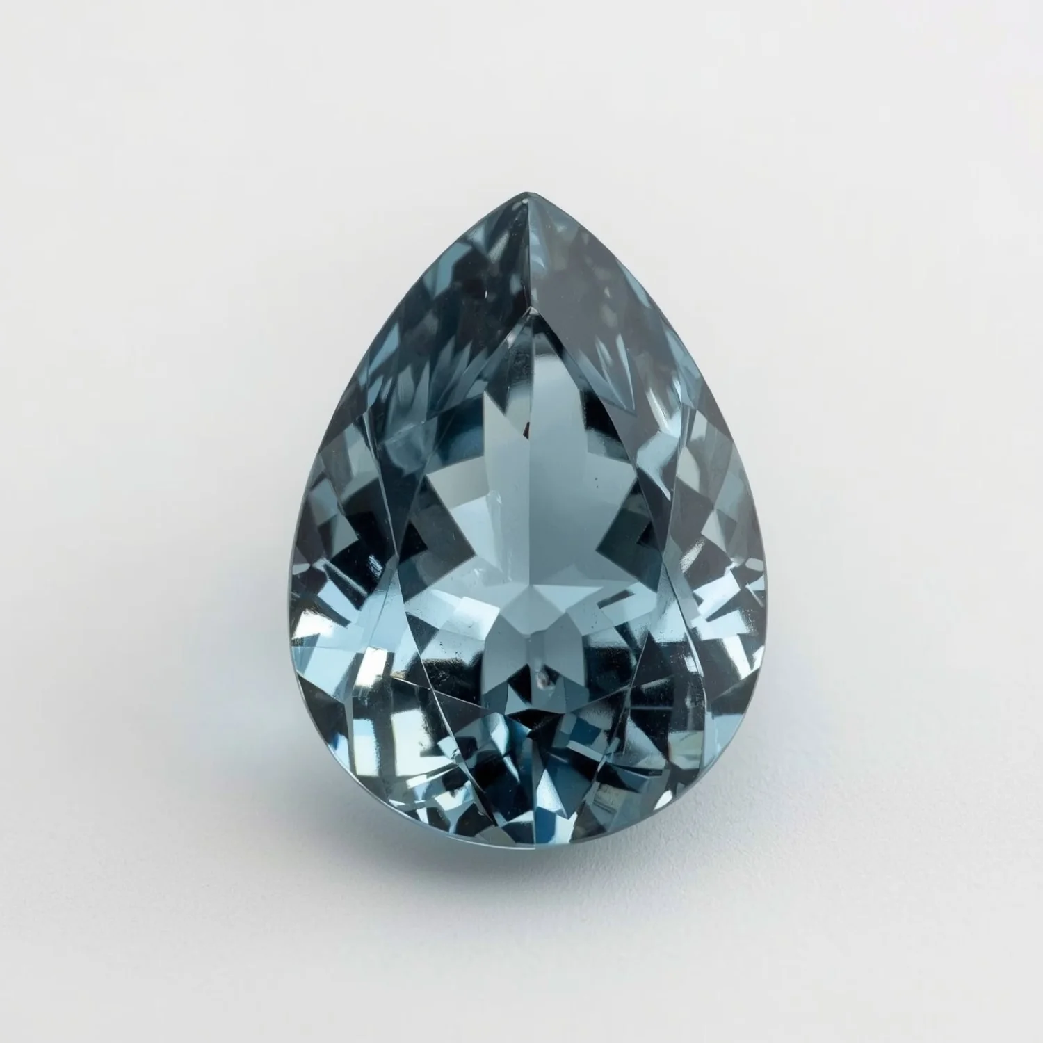 Swiss Blue Topaz 1PC Medium 8x10 MM Pear Faceted Blue Fine Semi Precious Gems - Image 2