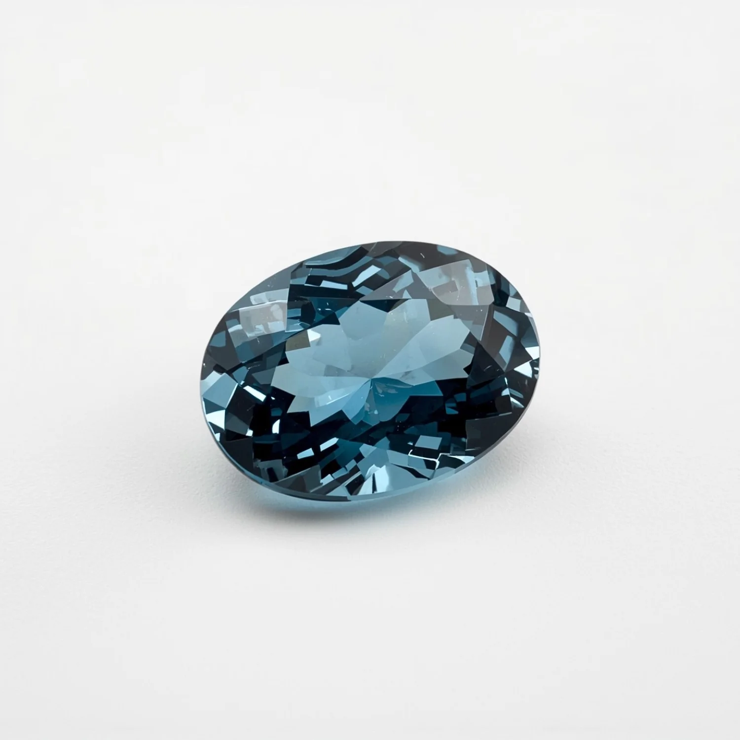 Swiss Blue Topaz 1PC Tiny 4x6 MM Oval Faceted Blue Lustrous Semi Precious Gems - Image 2