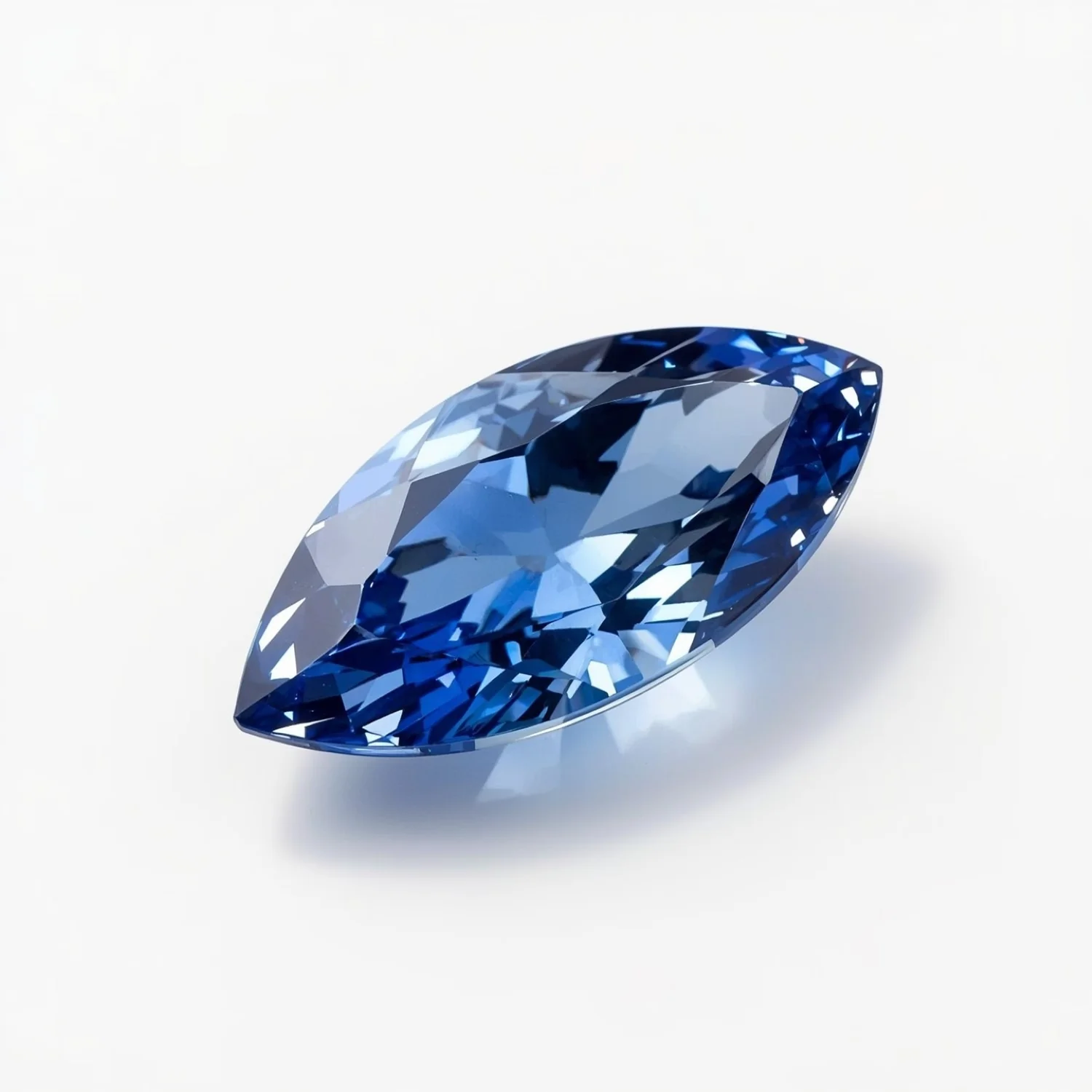 Tanzanite 10PC Tiny 2x4 MM Marquise Faceted Blue Lustrous Semi Precious Gems - Image 2