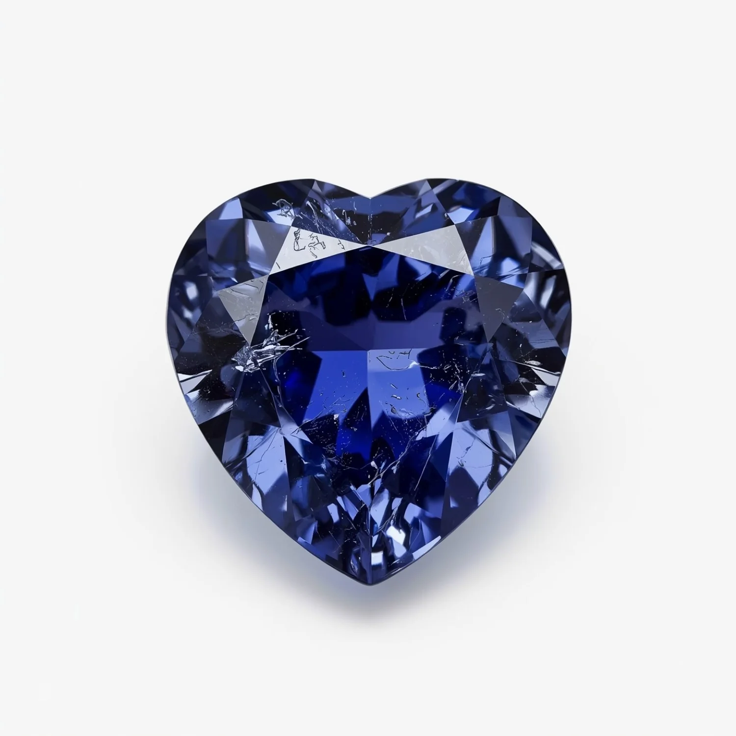 Tanzanite 1PC Chunky 13x13 MM Heart Faceted Blue Natural Semi Precious Loose Gemstone - Image 2