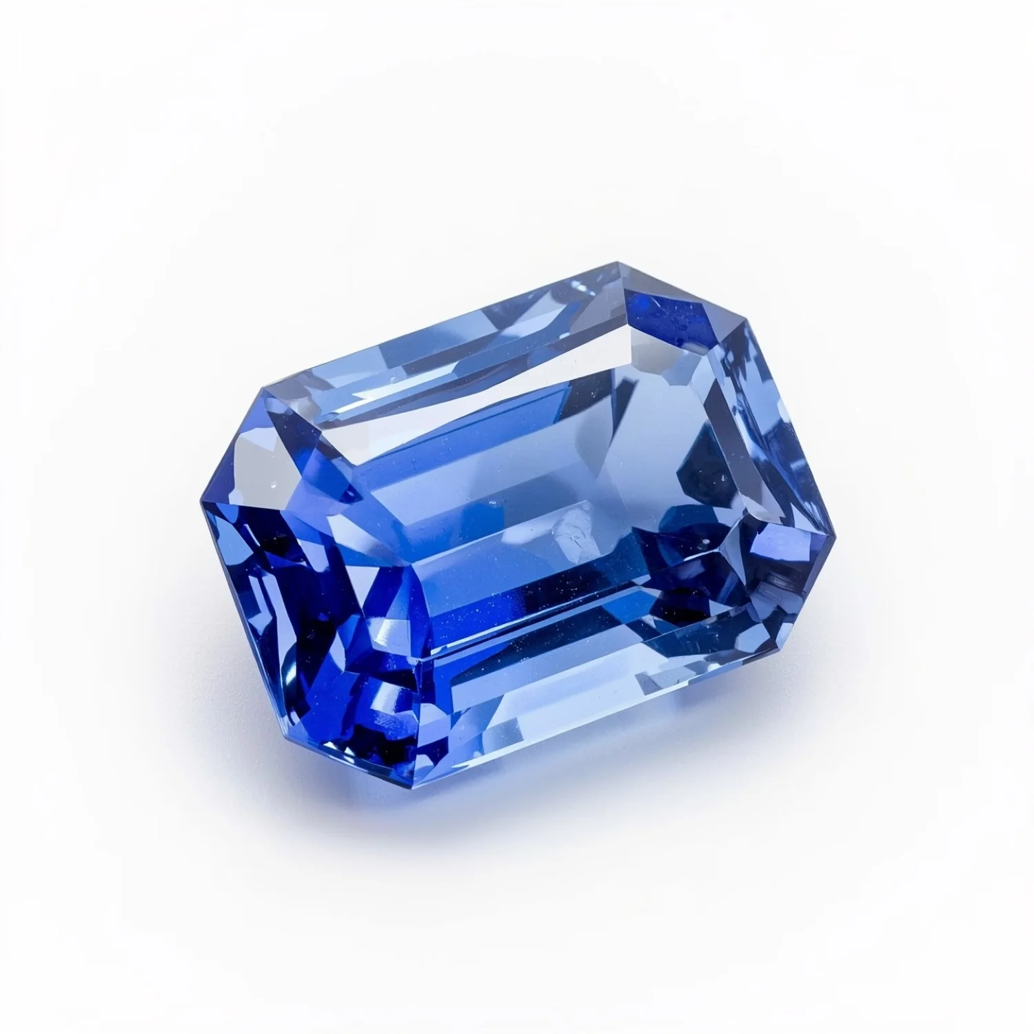 Tanzanite 1PC Chunky 15x20 MM Emerald Faceted Blue Splendid Semi Precious Gems - Image 2
