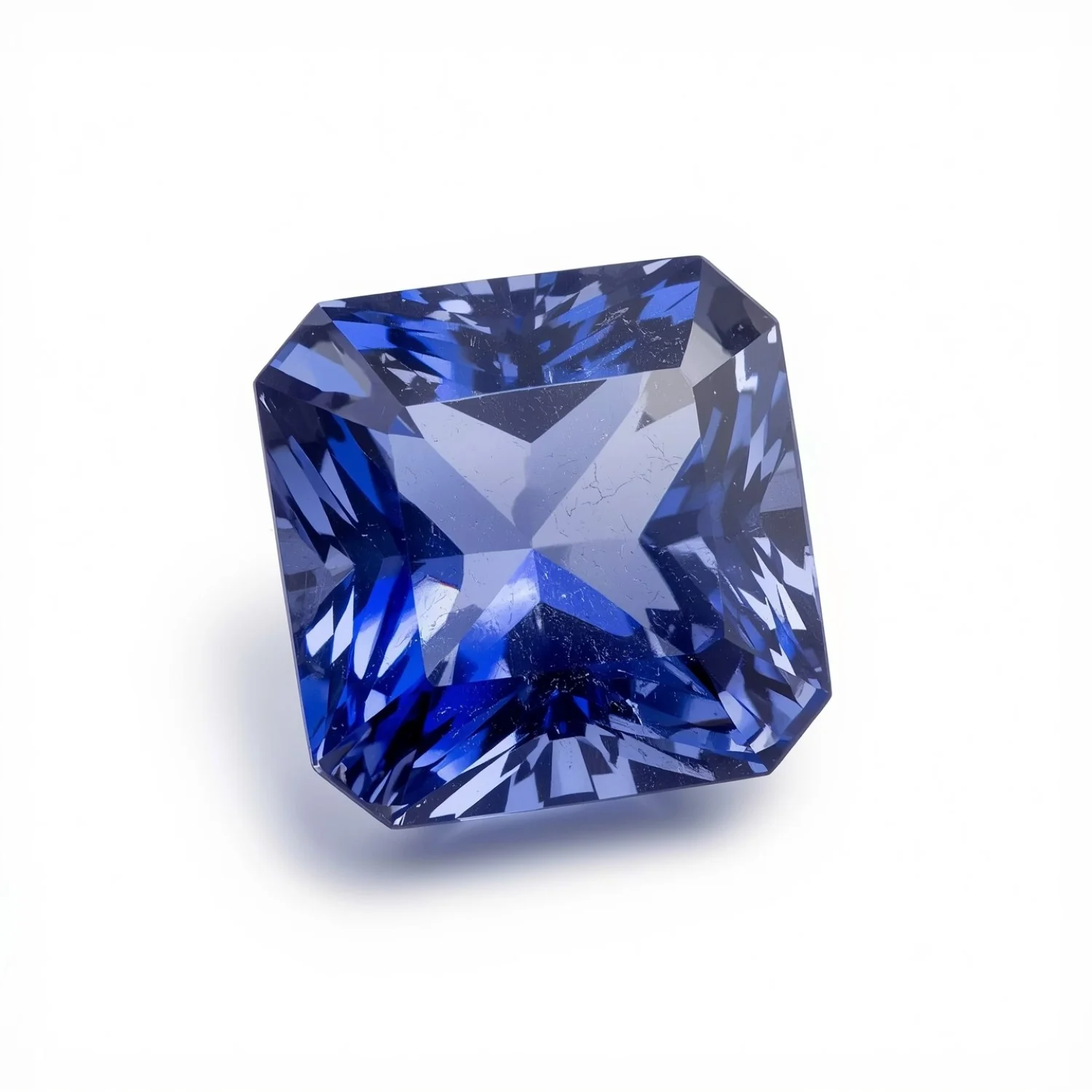 Tanzanite 1PC Large 12x12 MM Square Faceted Blue High-Quality Semi Precious Loose Gems