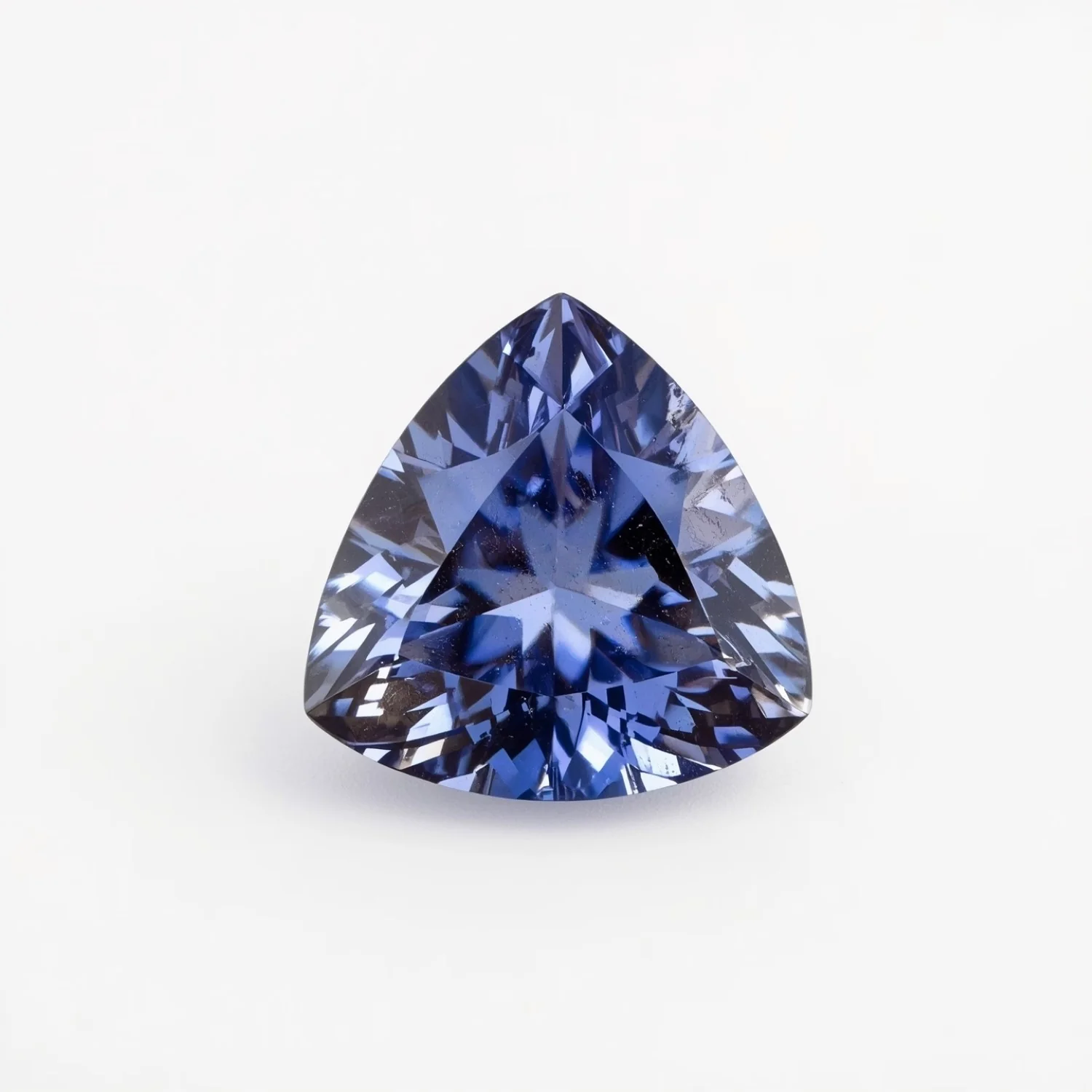 Tanzanite 1PC Medium 9x9 MM Triangle Faceted Blue Lustrous Semi Precious Loose Gemstone