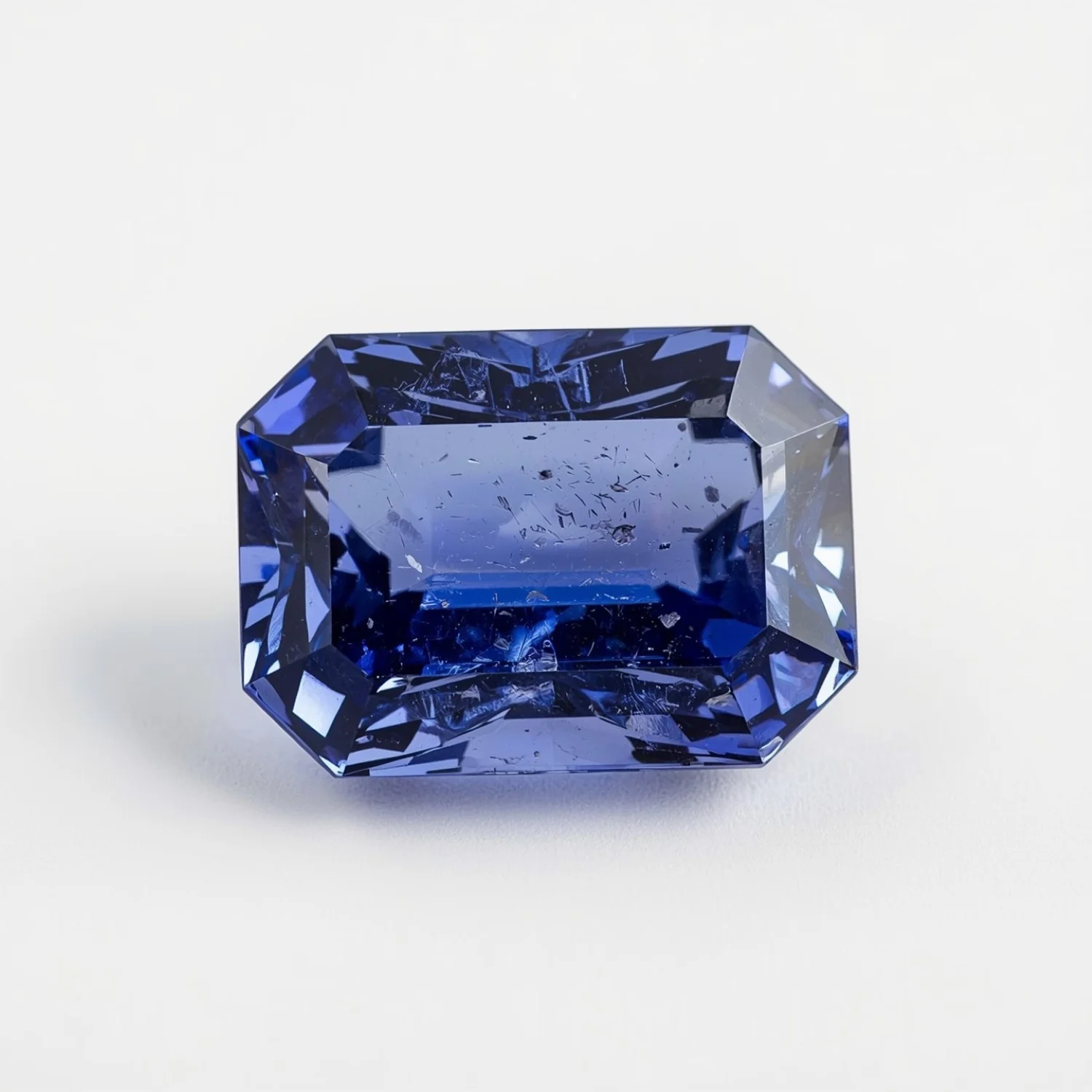 Tanzanite 1PC Small 7x9 MM Emerald Faceted Blue High-Quality Semi Precious Loose Gemstones - Image 2