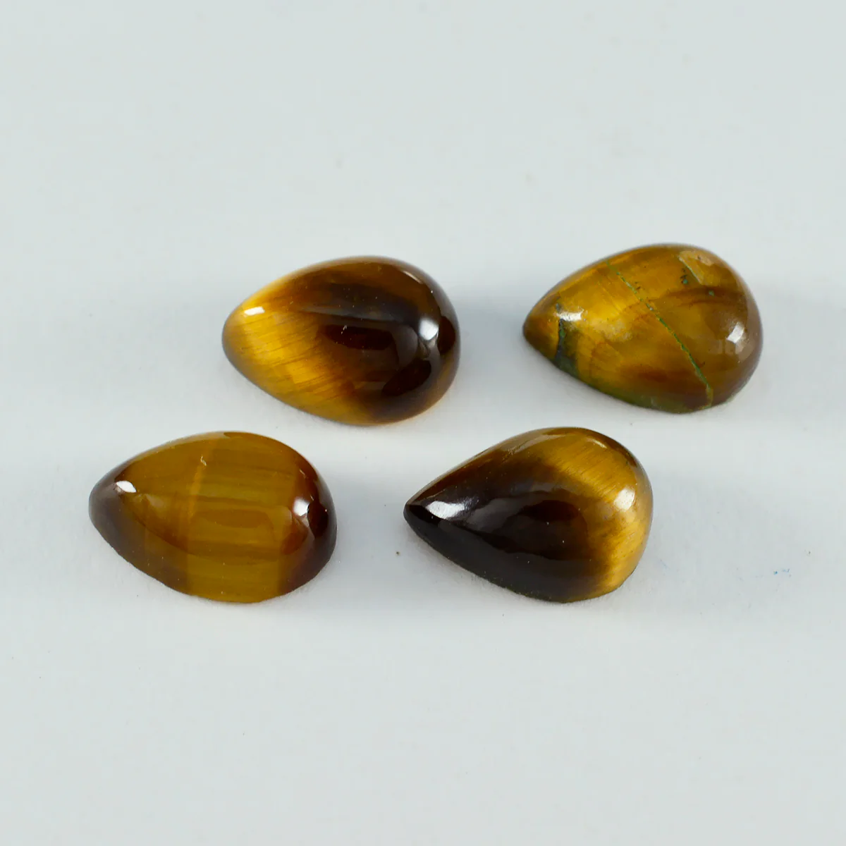 Tiger Eye 10PC Tiny 3x5 MM Pear Cabochon Brown Fine semi Precious Semi Precious Gemstone - Image 4
