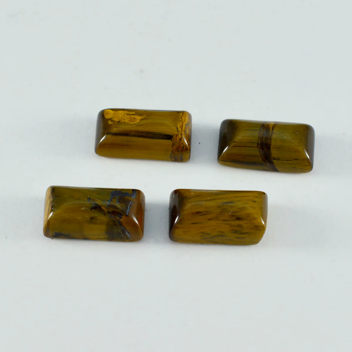 Tiger Eye 10PC Tiny 3x6 MM Baguette Cabochon Brown Shine semi Precious Loose Gems - Image 3