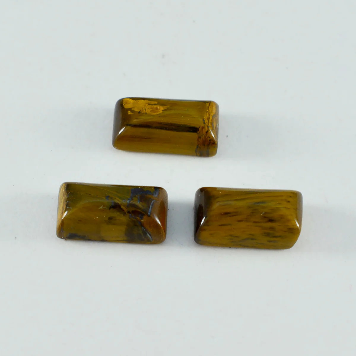 Tiger Eye 10PC Tiny 4x8 MM Baguette Cabochon Brown Fine semi Precious Loose Gemstone - Image 3