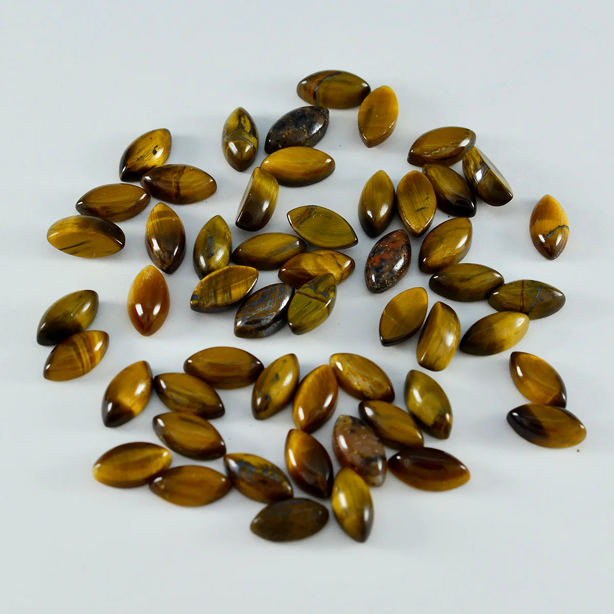 Tiger Eye 10PC Tiny 4x8 MM Marquise Cabochon Brown Superior semi Precious Loose Gemstone