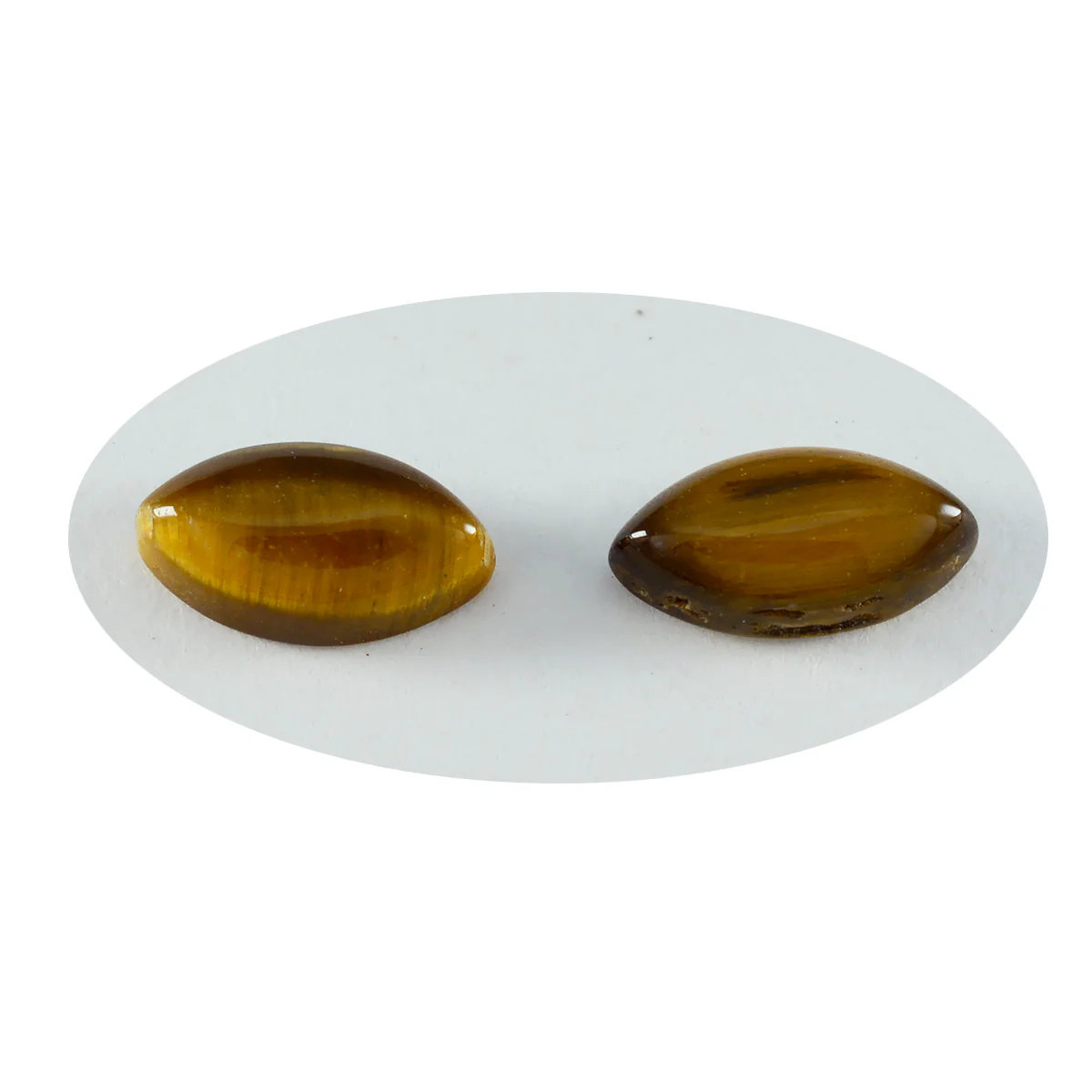 Tiger Eye 1PC Large 8x16 MM Marquise Cabochon Brown Sparkling semi Precious Gems - Image 2