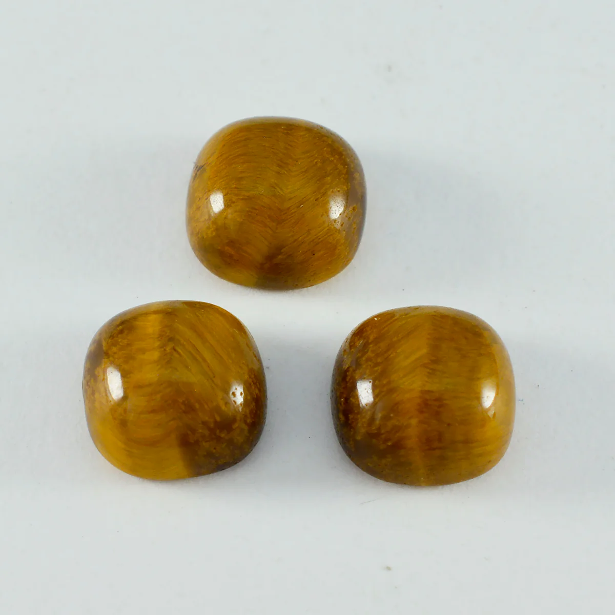 Tiger Eye 1PC Small 7x7 MM Cushion Cabochon Brown Luster semi Precious Loose Gemstones - Image 3