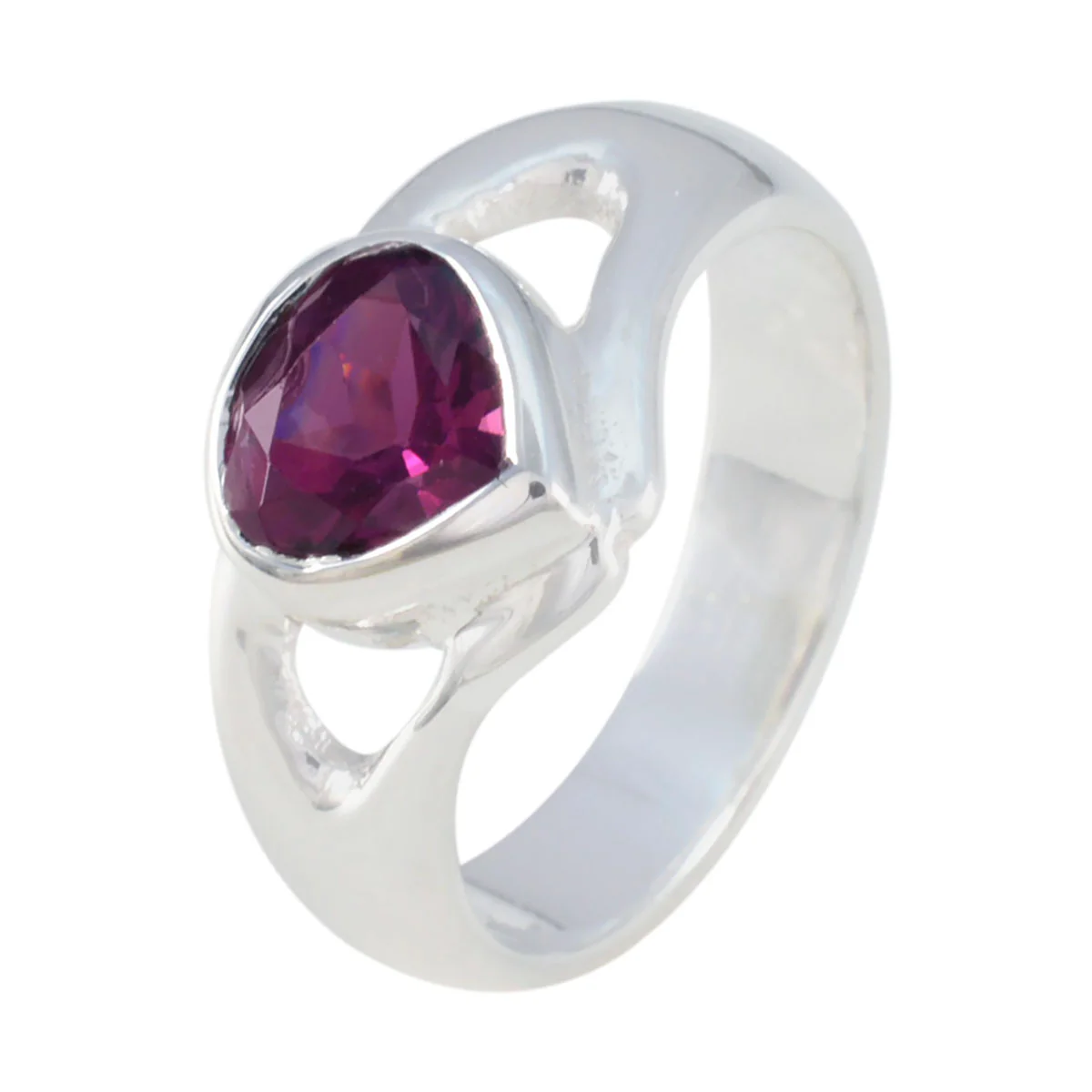 Tourmaline Solitaire Egyptian Sterling Silver multicolor Gemstone Tiny Glamorous Ring Jewelry - Image 2