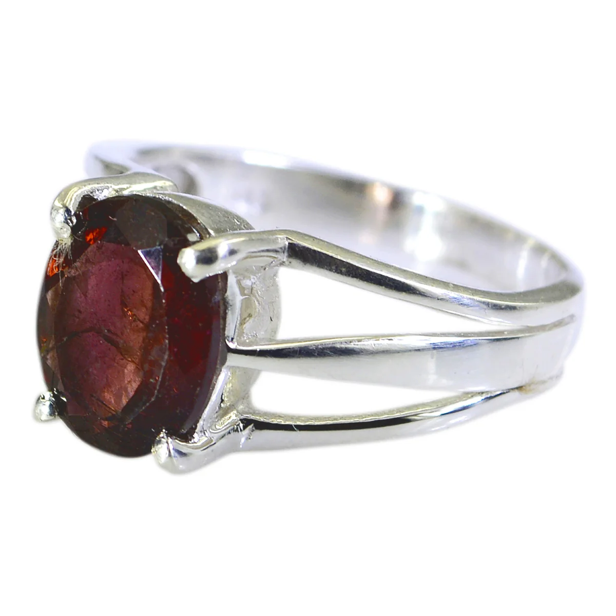 Tourmaline Solitaire French Sterling Silver multicolor Gems Slim Cultural Ring Jewelry - Image 3