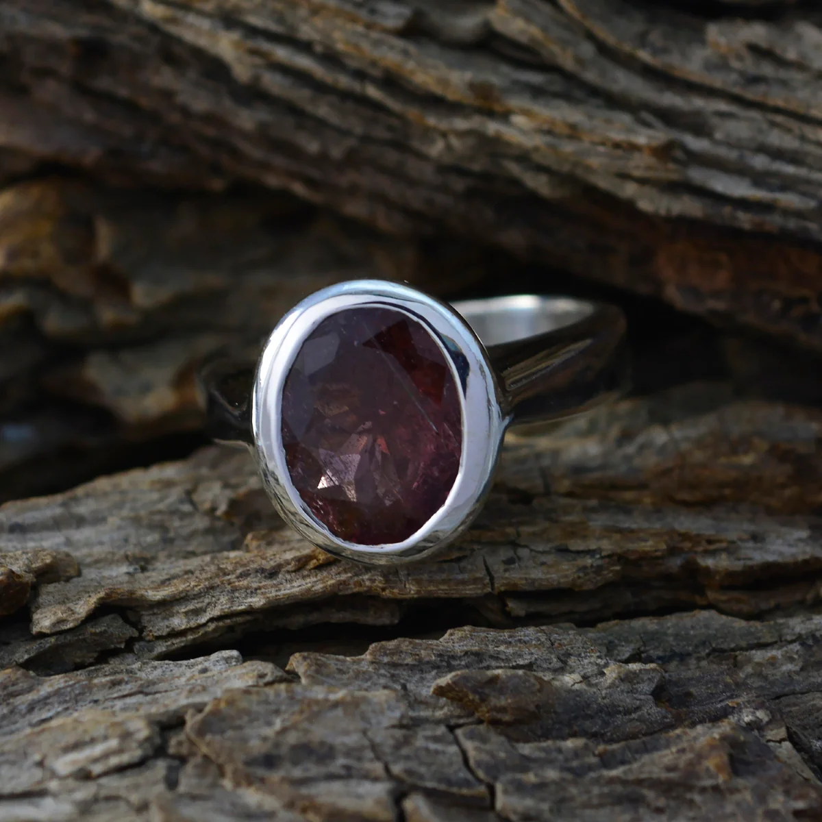 Tourmaline Solitaire Russian 925 Sterling Silver multicolor Gemstone Eye-catching propsel Ring Jewelry - Image 4