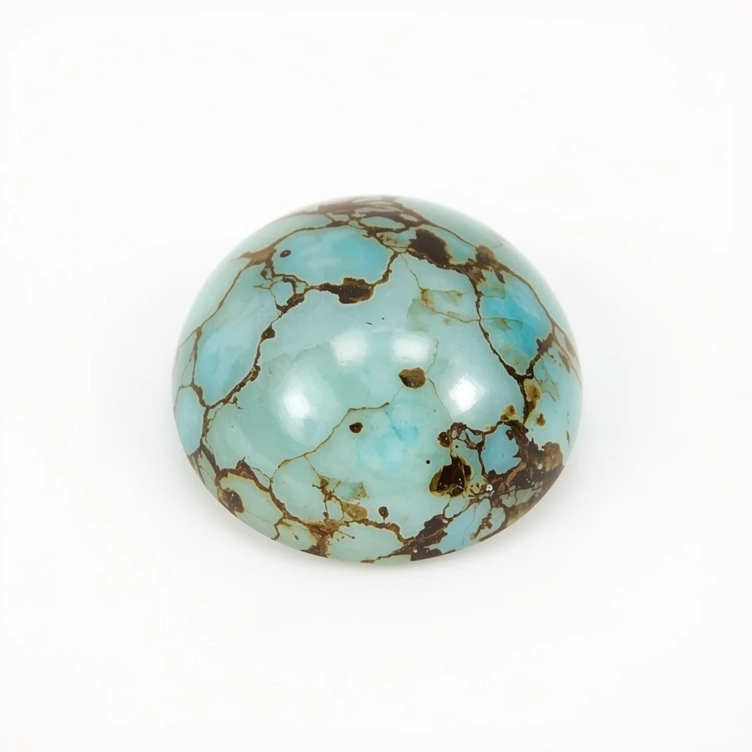 Turquoise 10PC Tiny 3x3 MM Round Cabochon Blue Splendid semi Precious Loose Gemstone - Image 2