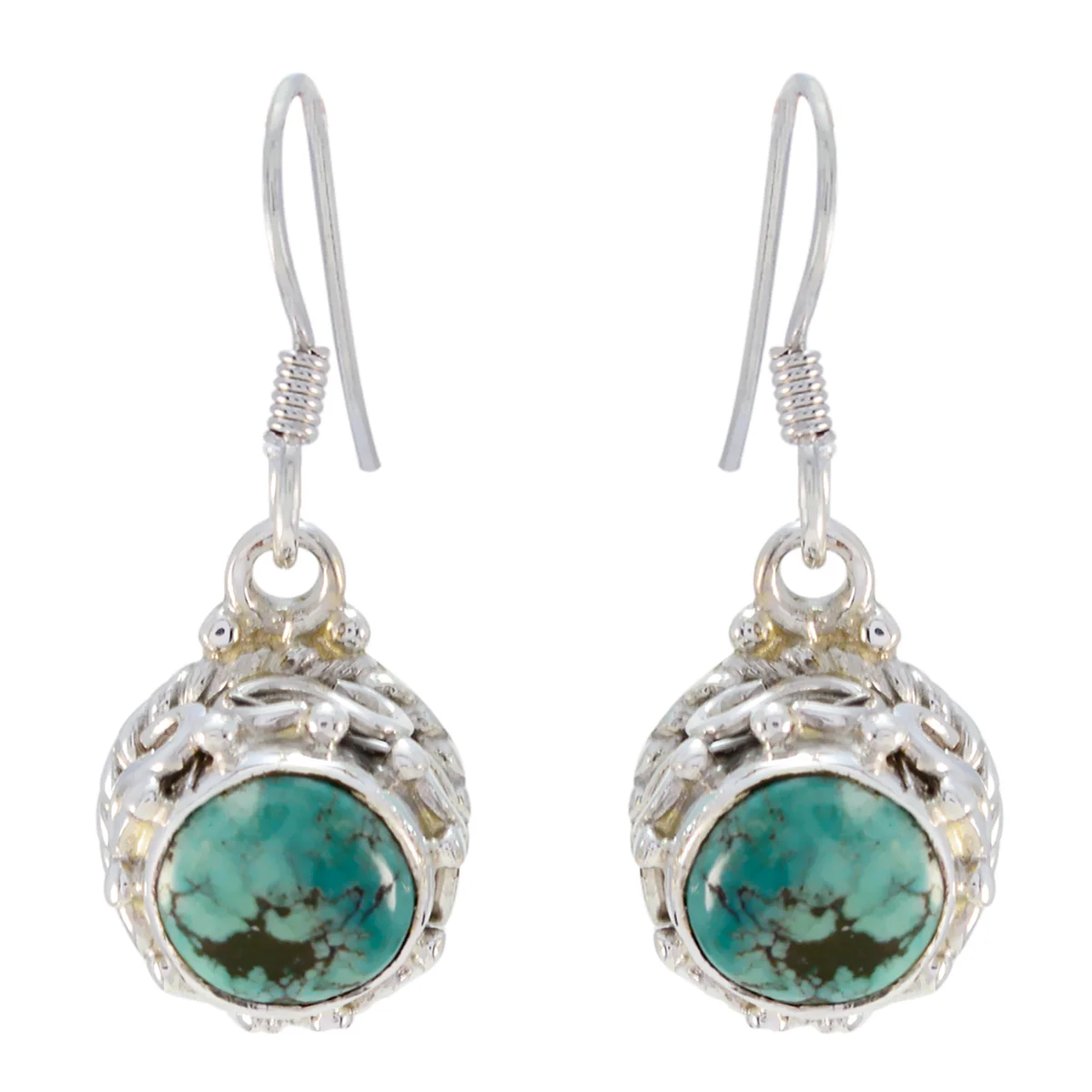 Turquoise American Natalie multiple Dangle Blue 925 Sterling Silver Earring