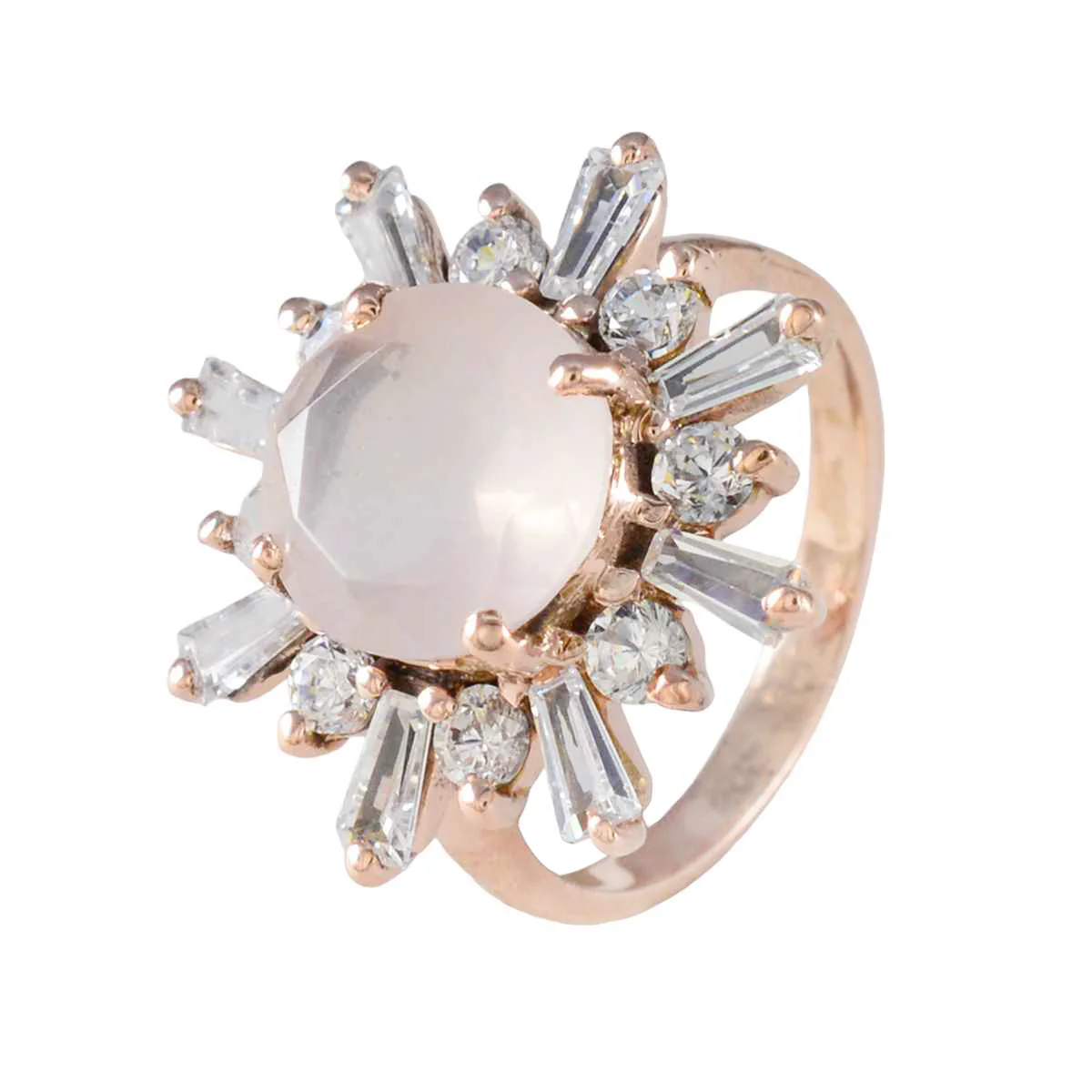 White CZ Halo Korean 925 Silver White Gemstones Whisper-thin wedding Ring Jewelry - Image 2