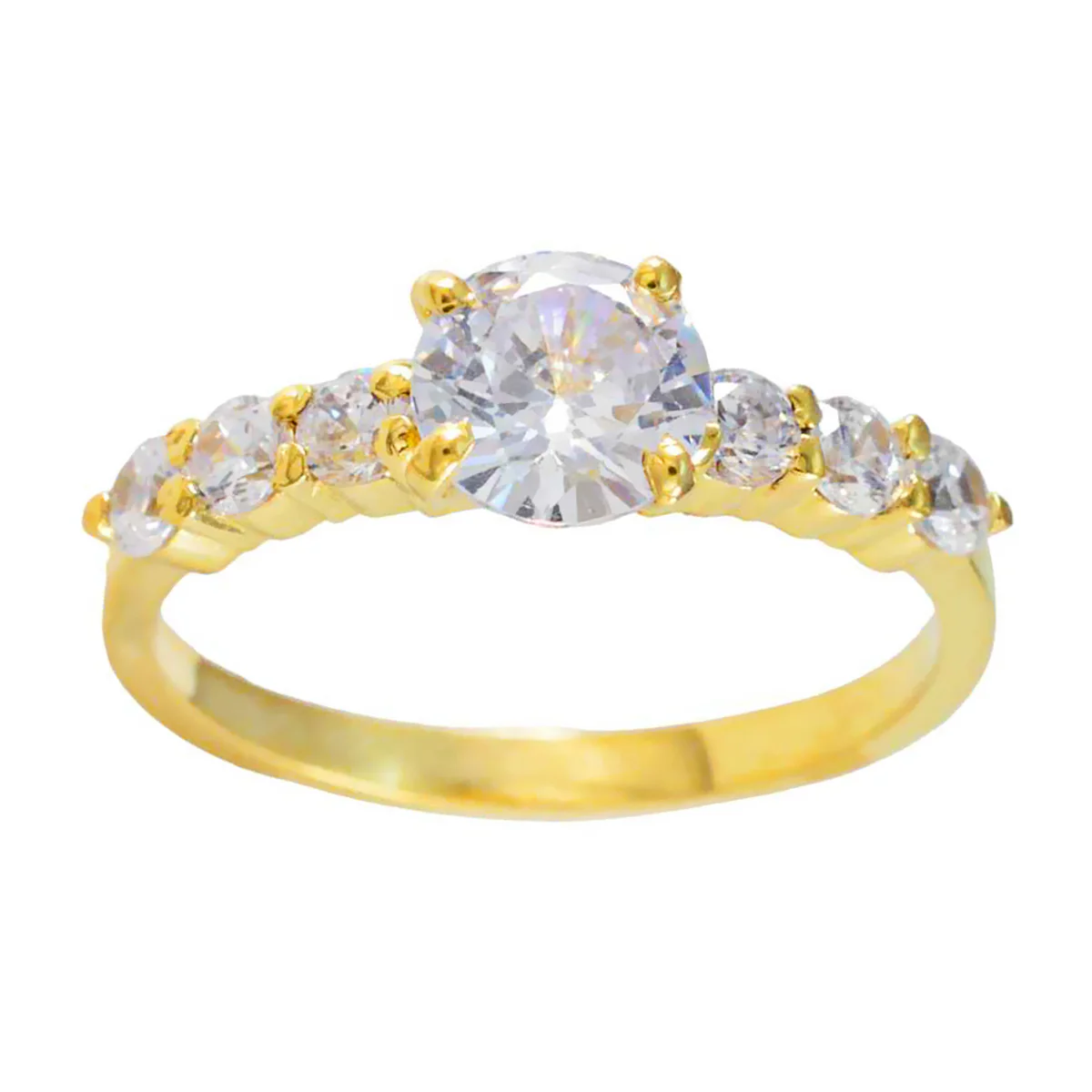White CZ Hepta Indian 925 Sterling Silver White Gemstone Delicate Fairytale Ring Jewelry - Image 3
