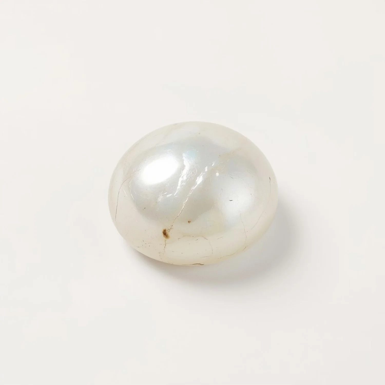 White Pearl 10PC Tiny 5x5 MM Round Cabochon White Brilliant Precious Loose Gems - Image 2