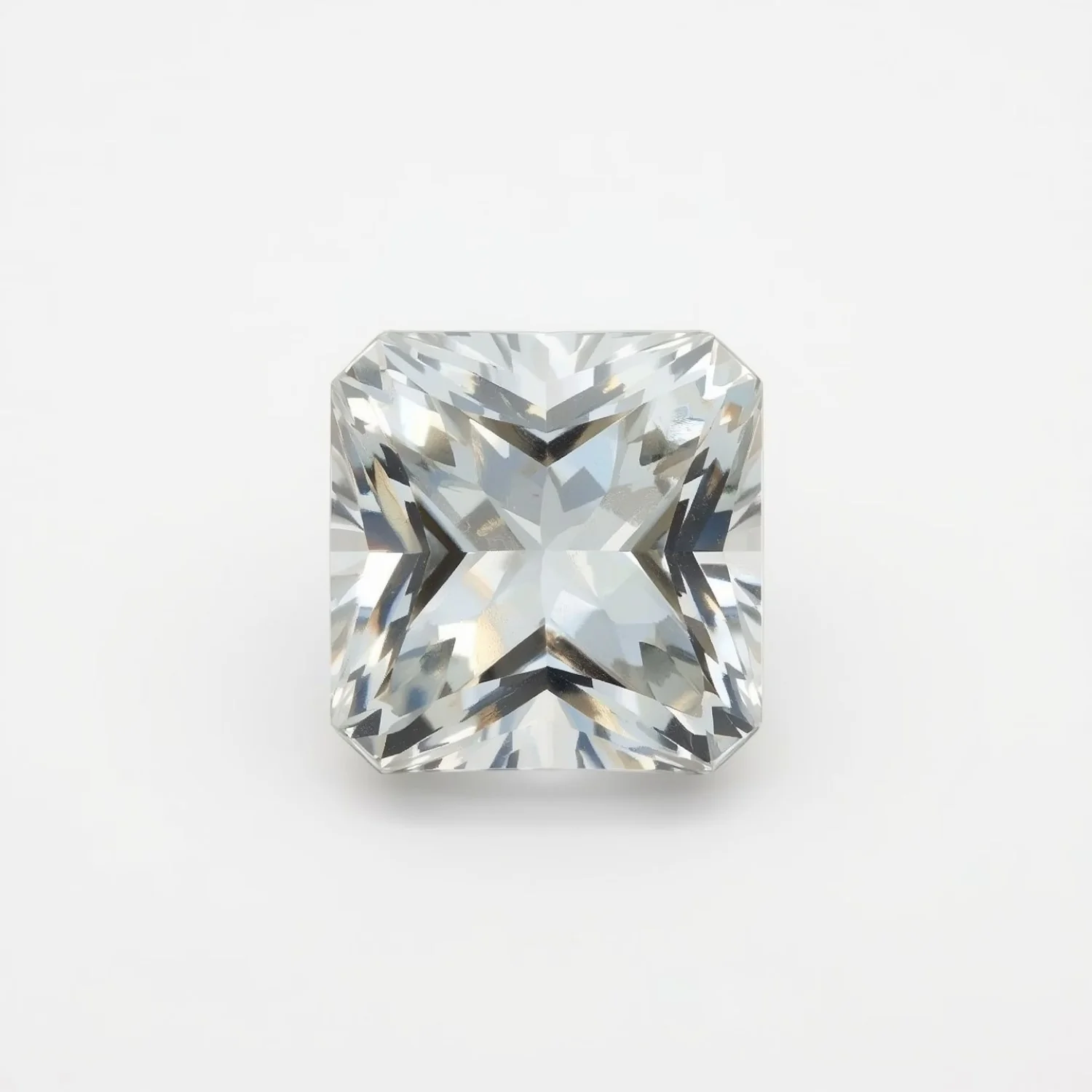 White Topaz 1PC Chunky 13x13 MM Square Faceted White Natural Semi Precious Gems - Image 2