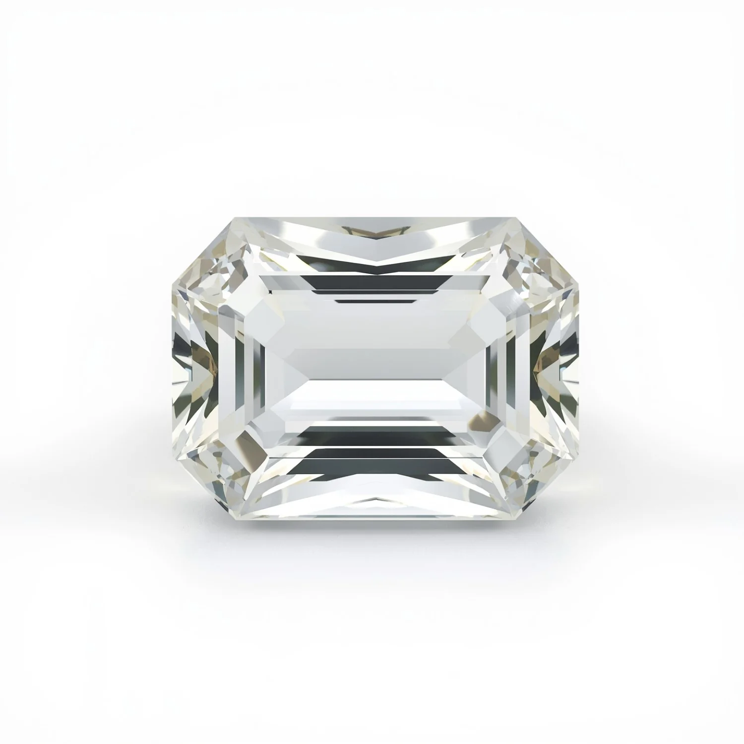 White Topaz 1PC Chunky 15x20 MM Emerald Faceted White Luster Semi Precious Loose Gemstones