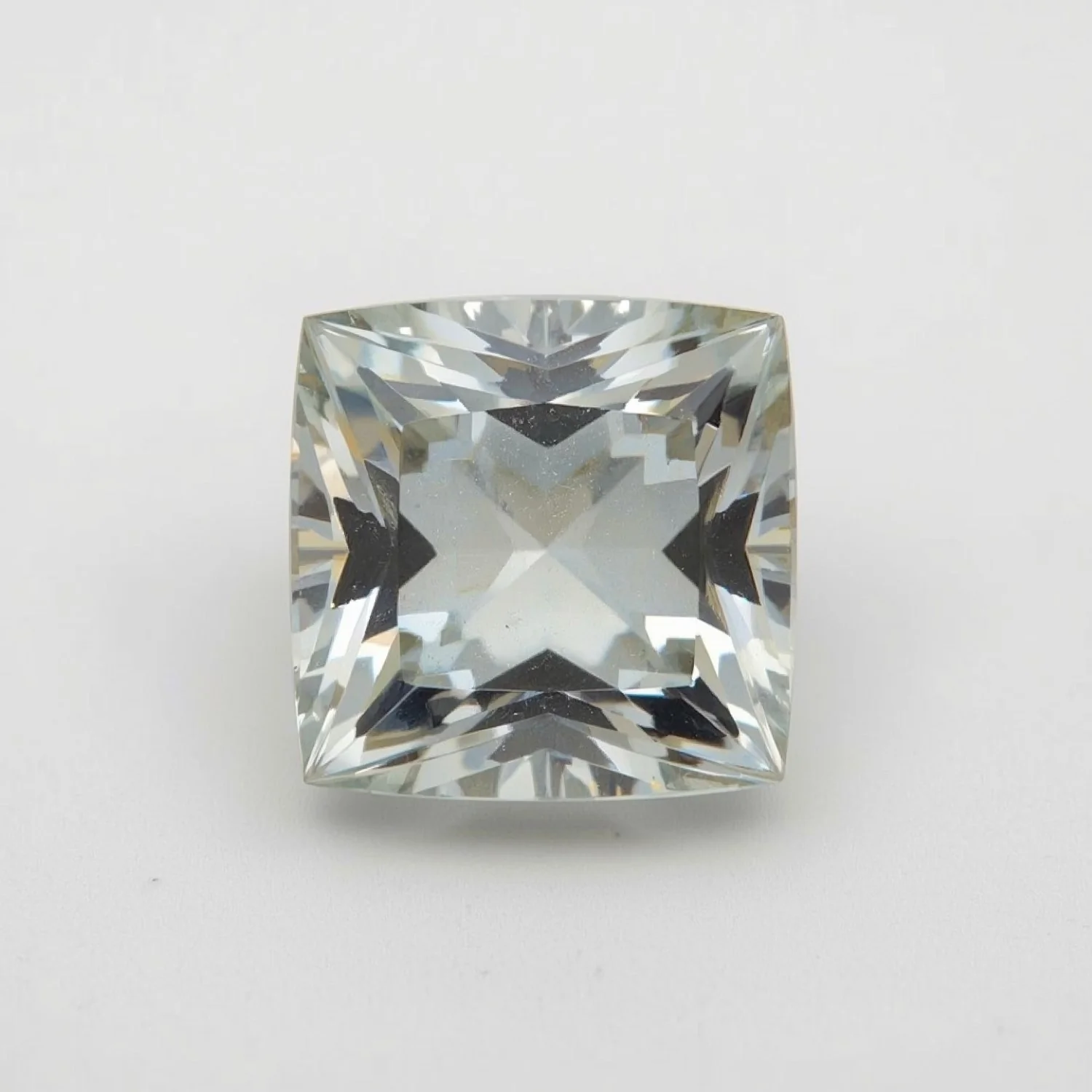 White Topaz 1PC Large 12x12 MM Square Faceted White High-Quality Semi Precious Loose Gemstones - Image 2
