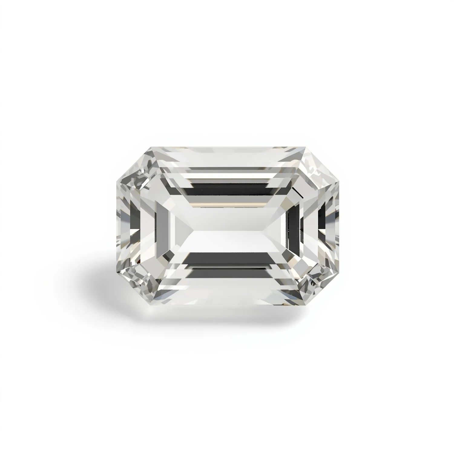White Topaz 1PC Large 9x11 MM Emerald Faceted White Pure Semi Precious Loose Gems