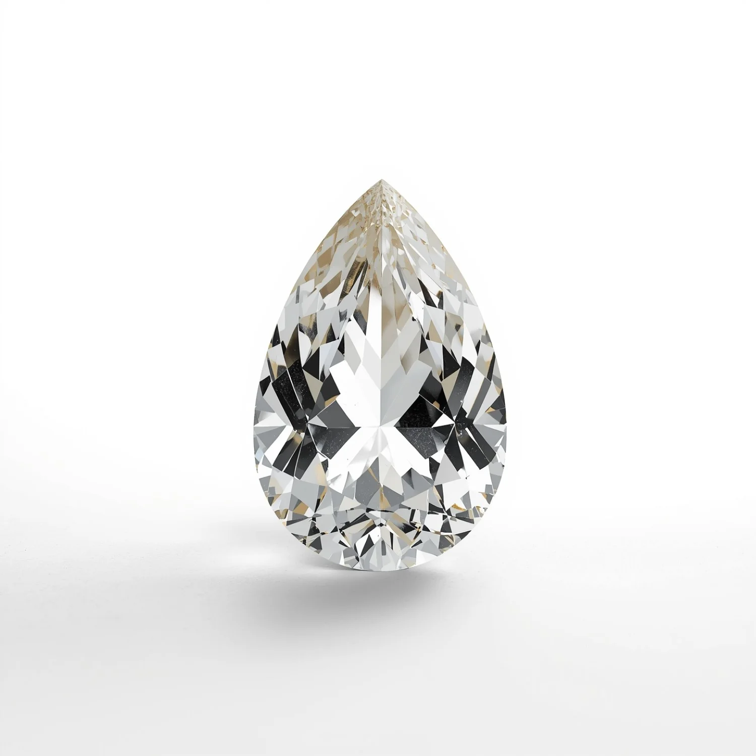 White Topaz 1PC Medium 8x10 MM Pear Faceted White Natural Semi Precious Loose Gemstone - Image 2