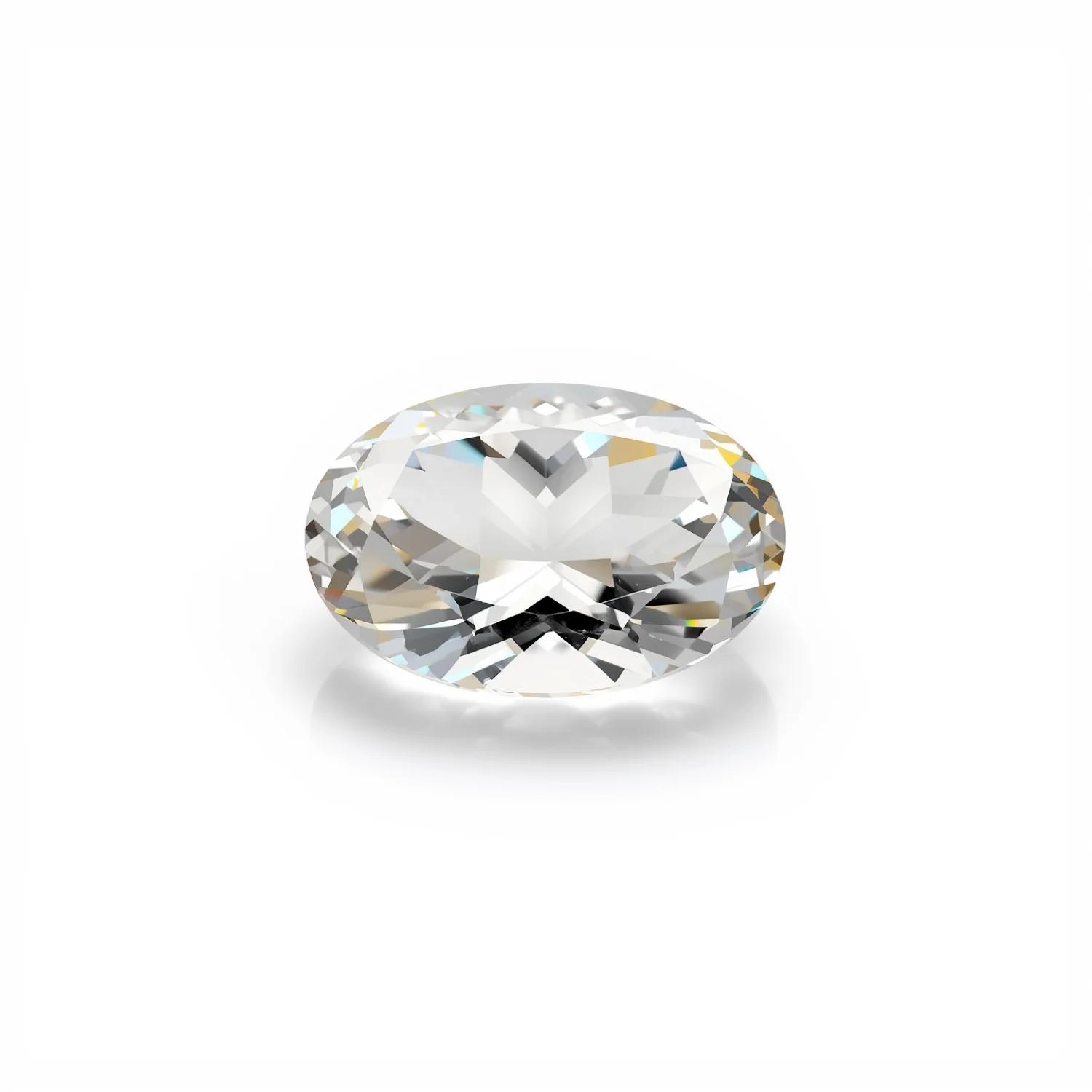 White Topaz 1PC Small 6x9 MM Oval Faceted White Genuine Semi Precious Loose Gems