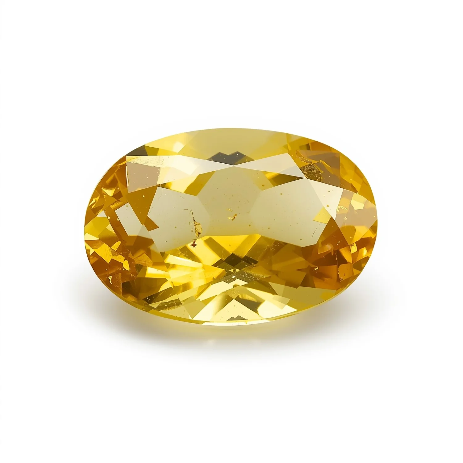 Yellow Sapphire 1PC Large 10x14 MM Oval Faceted Yellow Luster Precious Loose Gemstones - Image 2