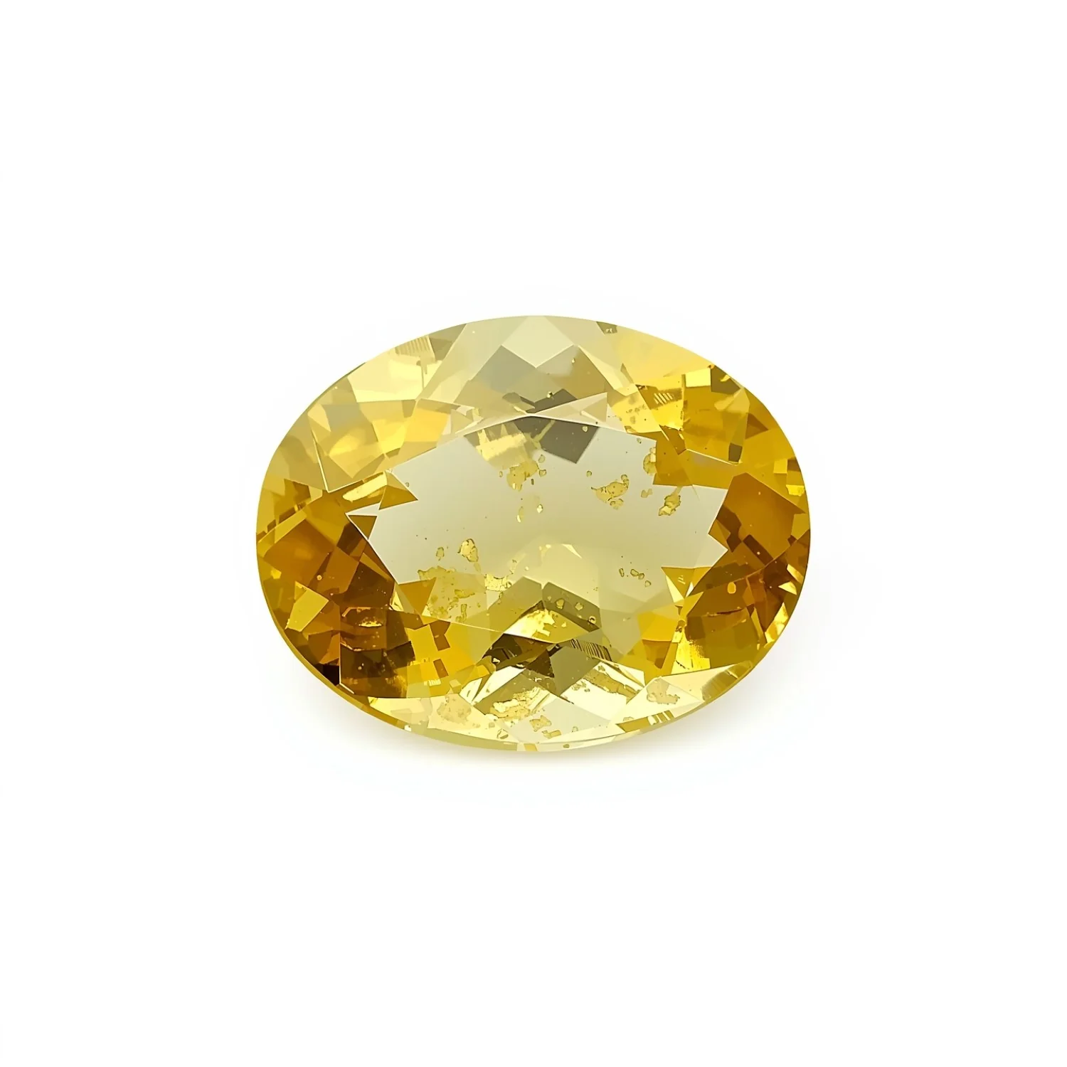 Yellow Sapphire 1PC Medium 7x10 MM Oval Faceted Yellow Fiery Precious Loose Gemstone