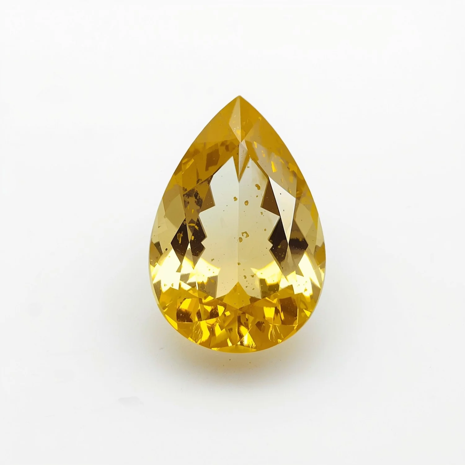 Yellow Sapphire 1PC Small 6x8 MM Pear Faceted Yellow Shine Precious Loose Gems - Image 2