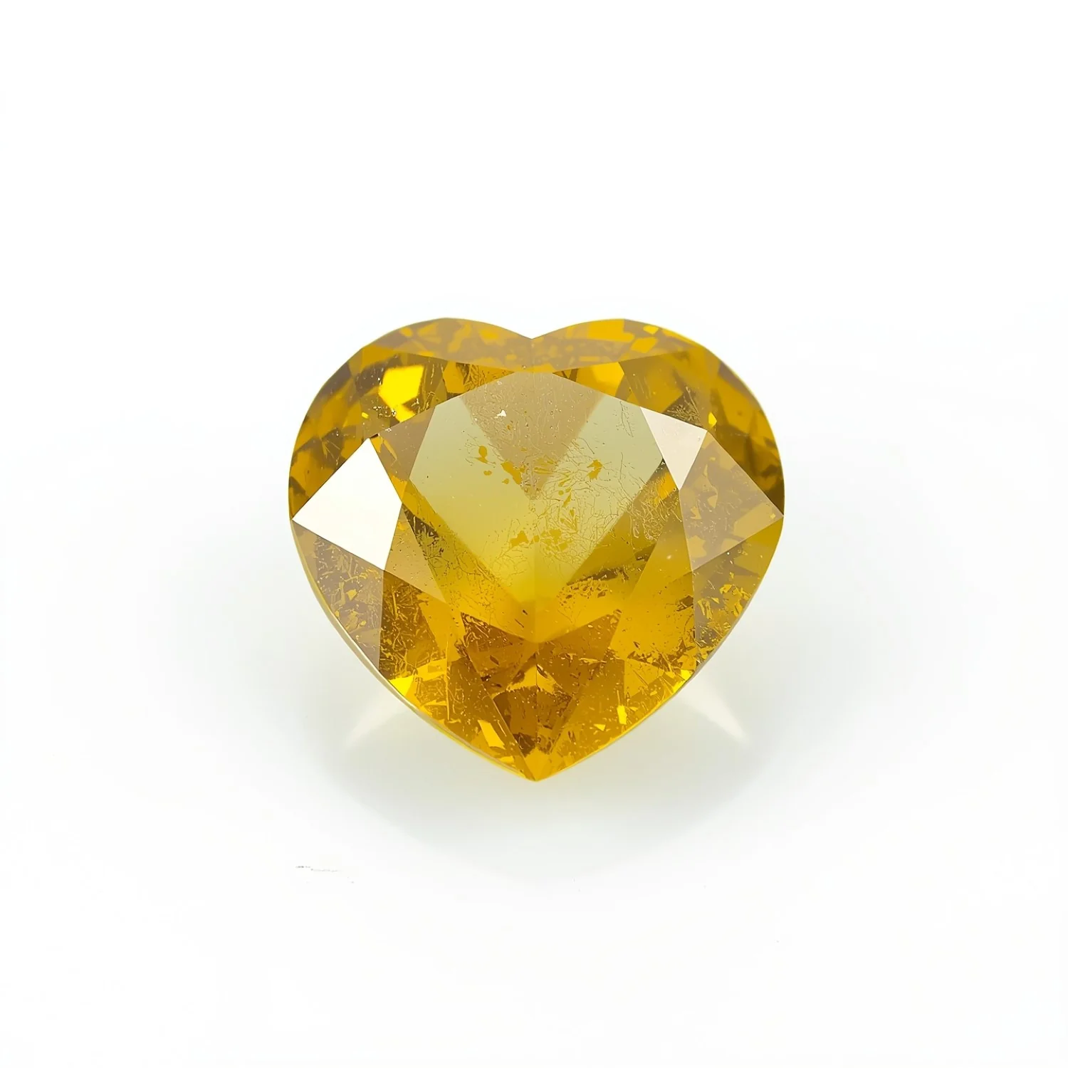Yellow Sapphire 1PC Small 7x7 MM Heart Faceted Yellow Splendid Precious Gems